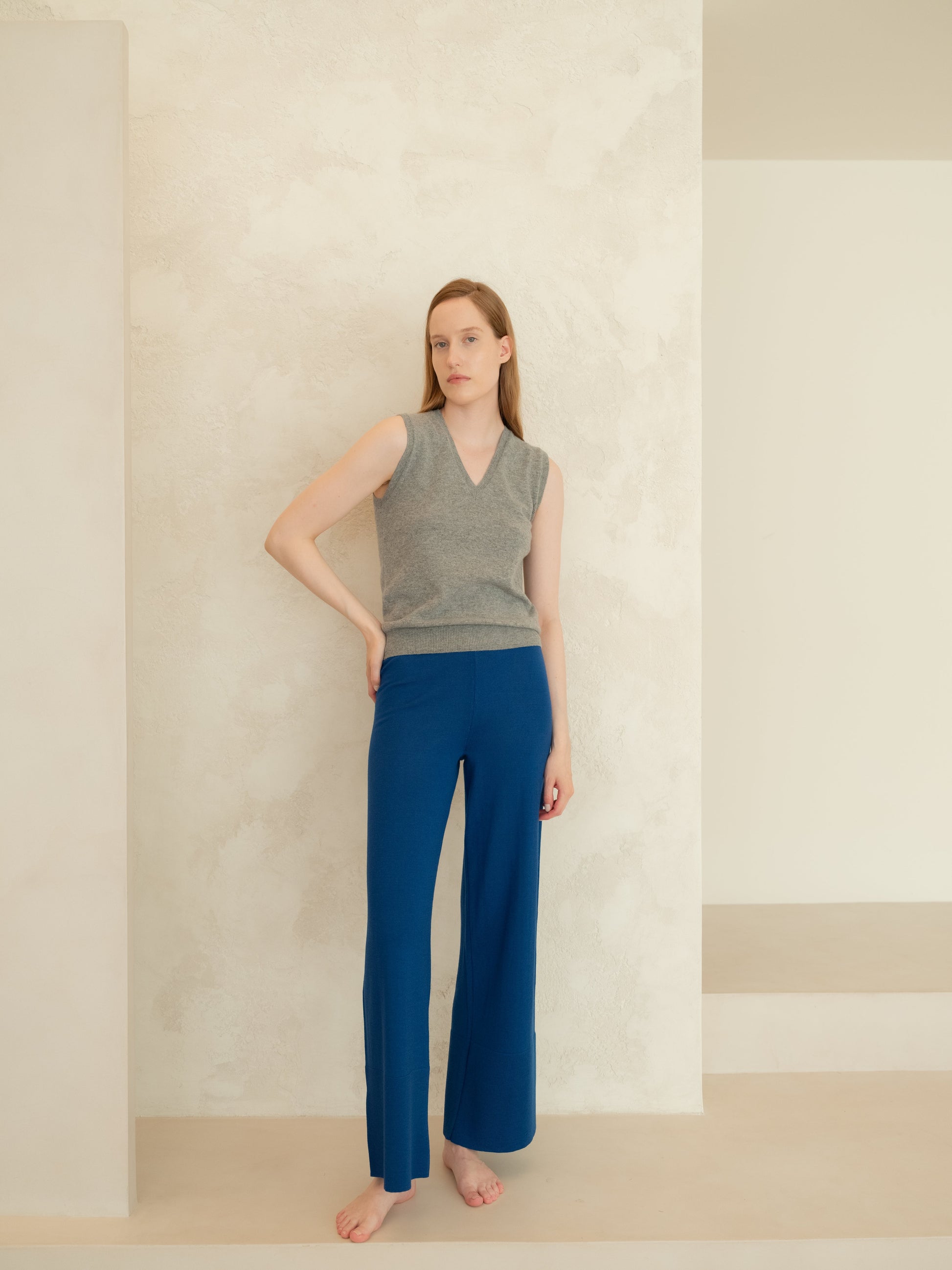 Pure Cashmere V-Neck Tank Top-5