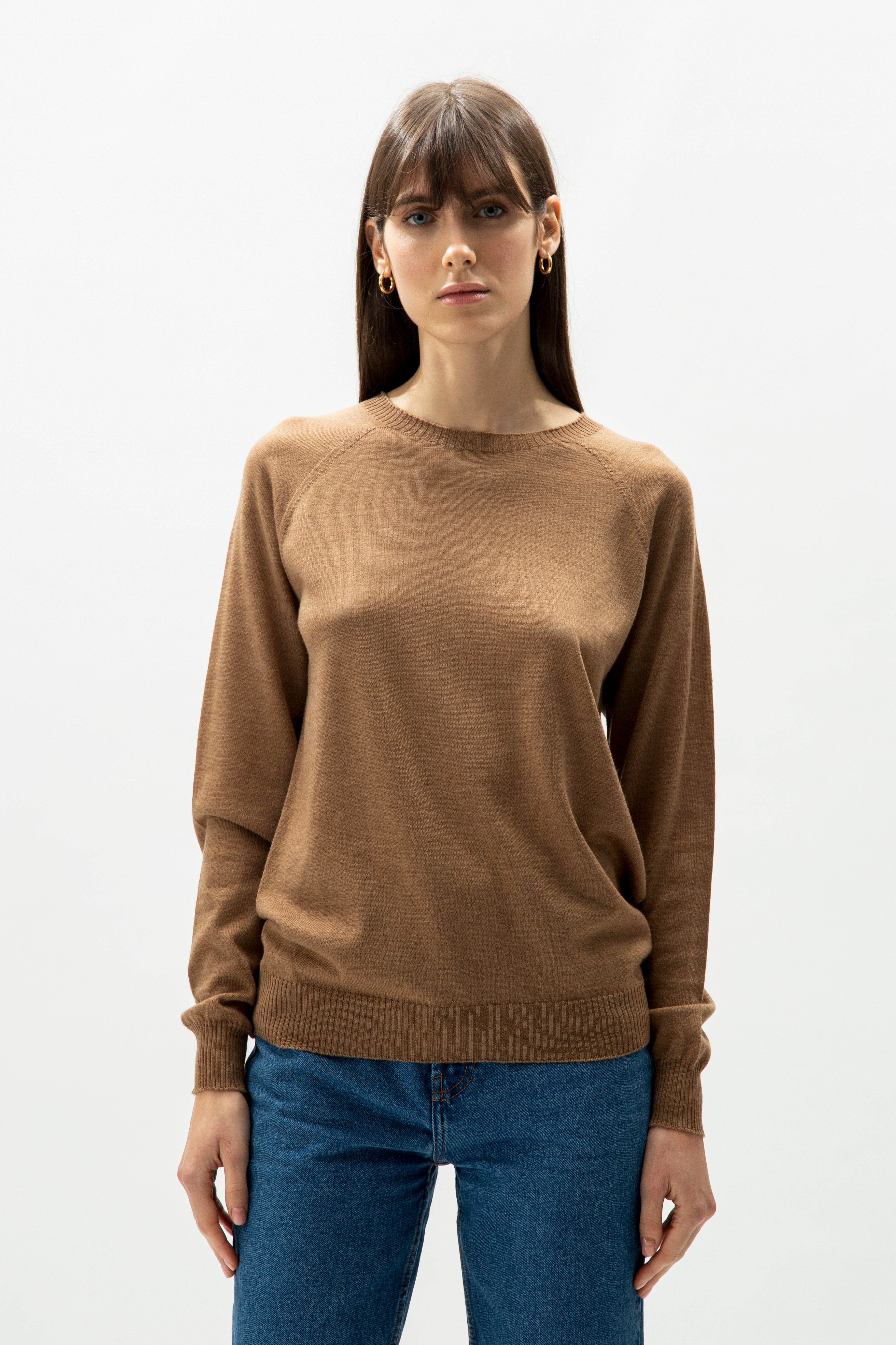 Extra Fine Merino Wool Crewneck Sweater (3D-Knit)-12