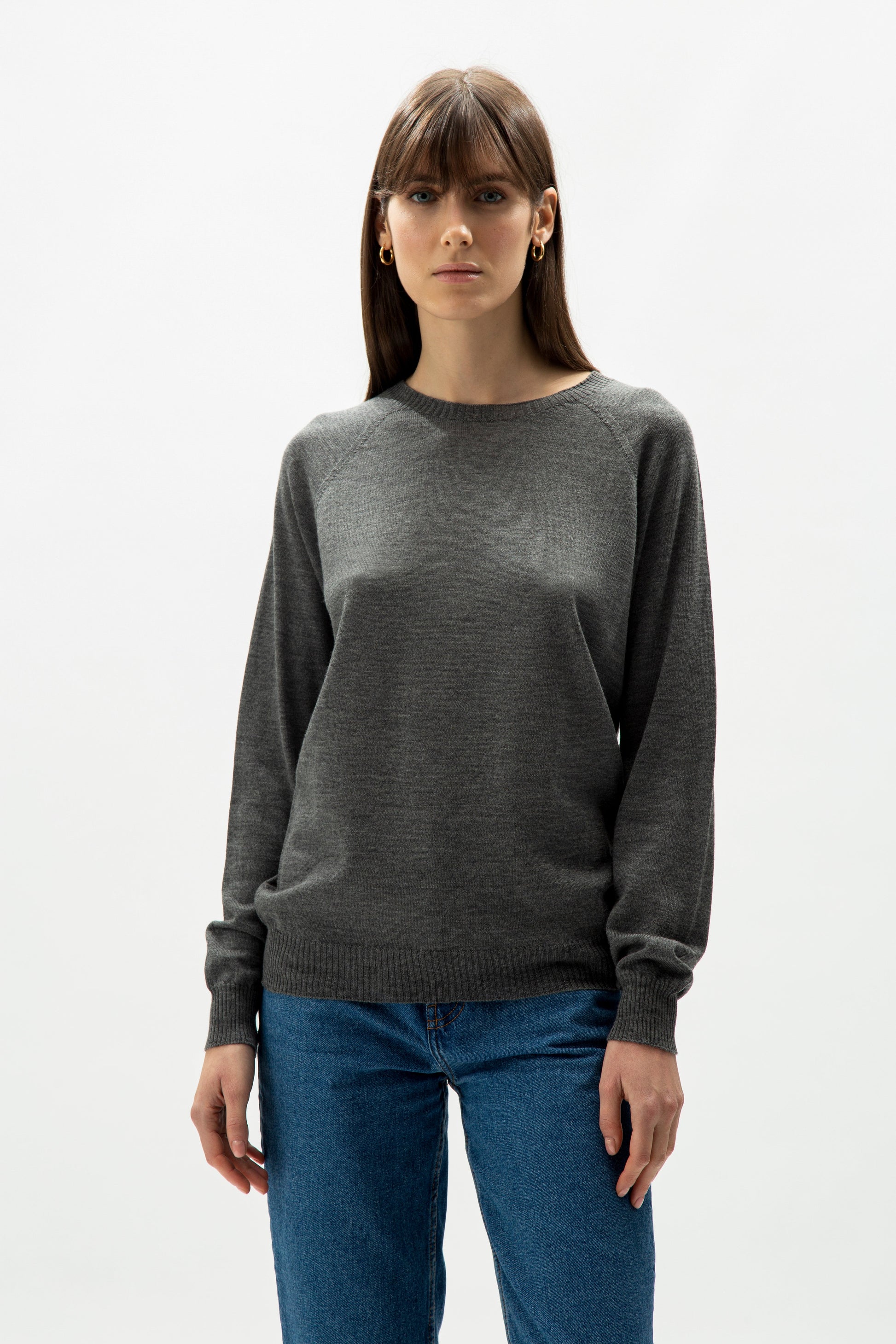 Extra Fine Merino Wool Crewneck Sweater (3D-Knit)-13