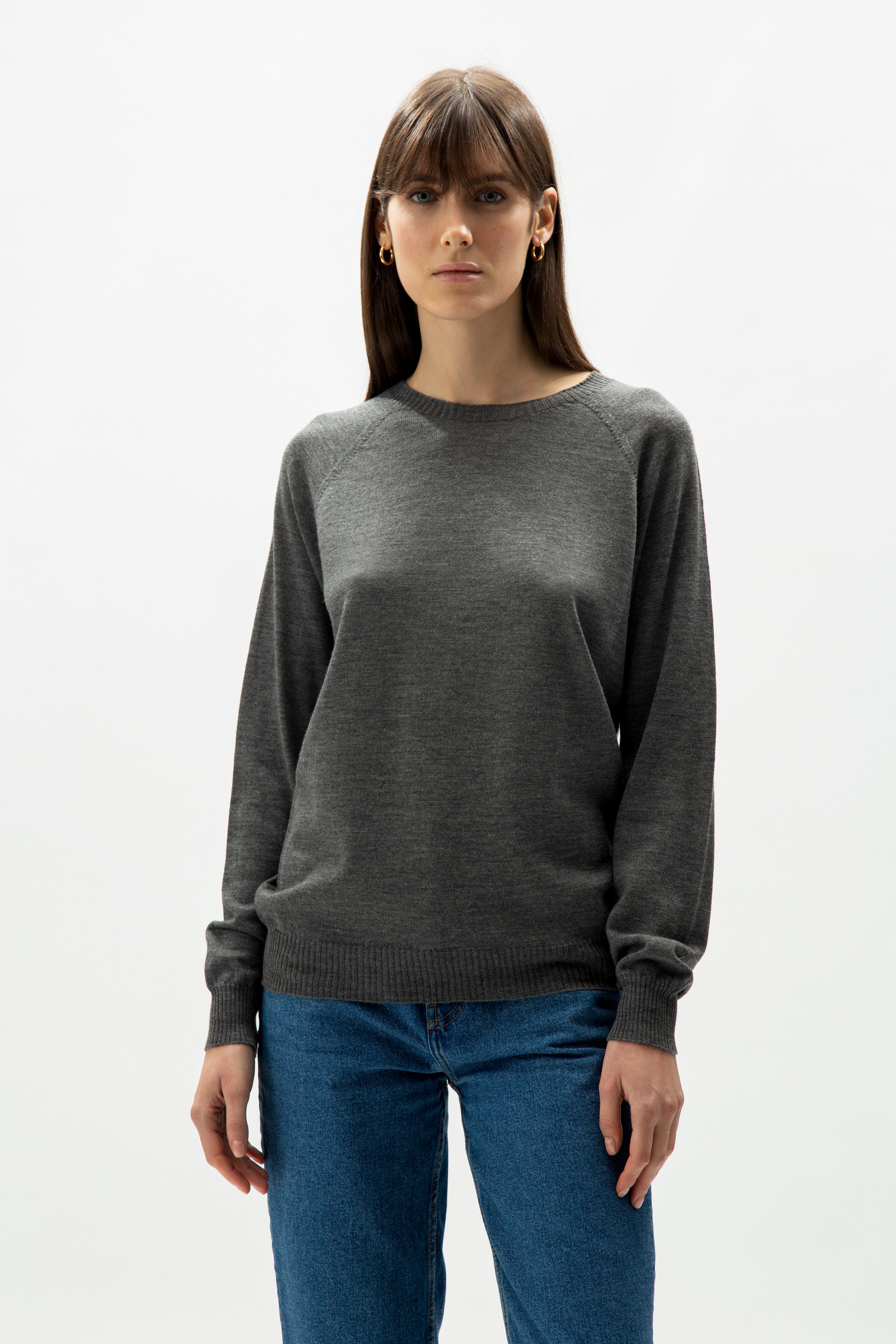 Extra Fine Merino Wool Crewneck Sweater (3D-Knit)-13