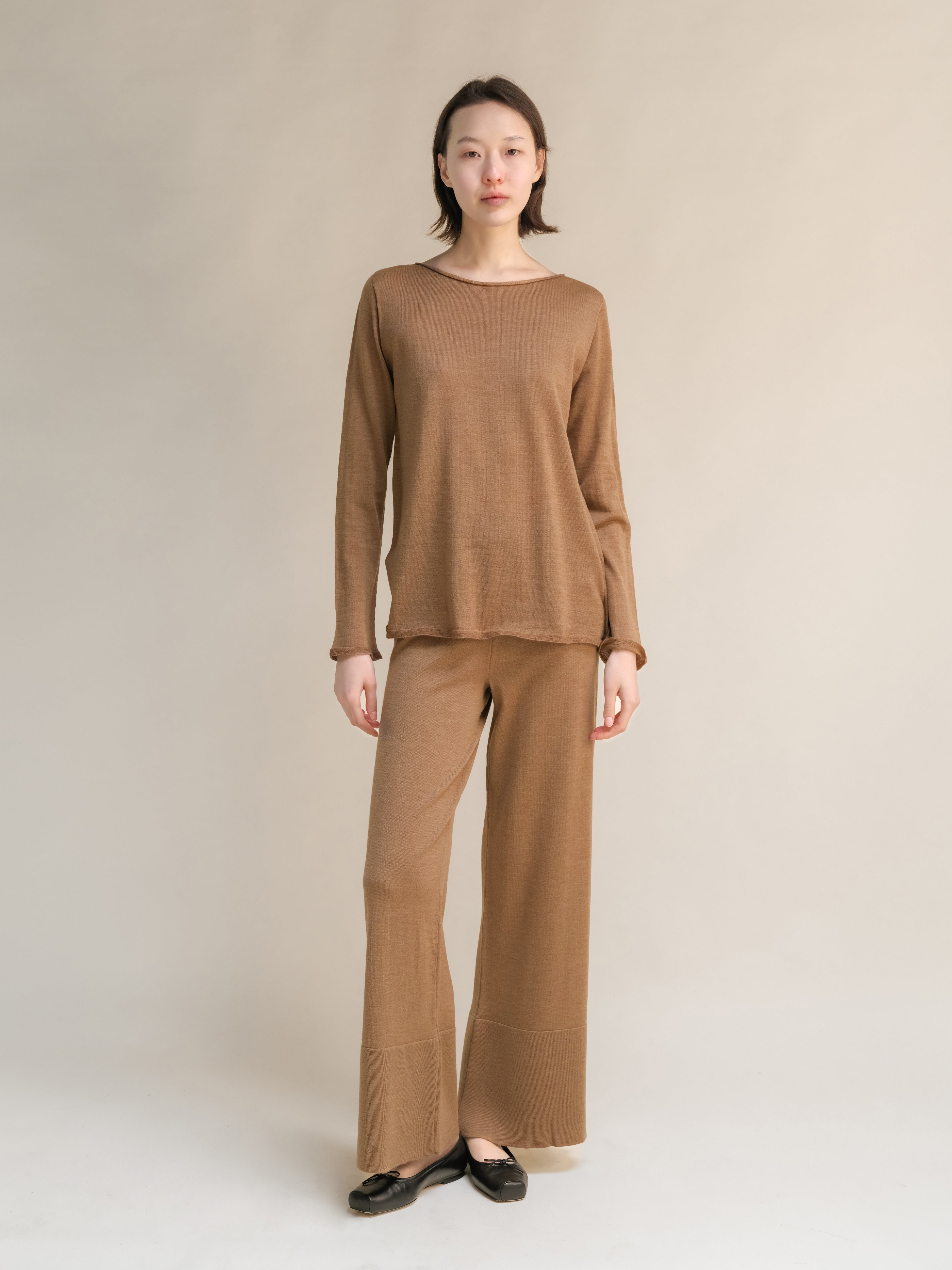 Extra Fine Merino Wool Boatneck Sweater (3D-Knit)-8