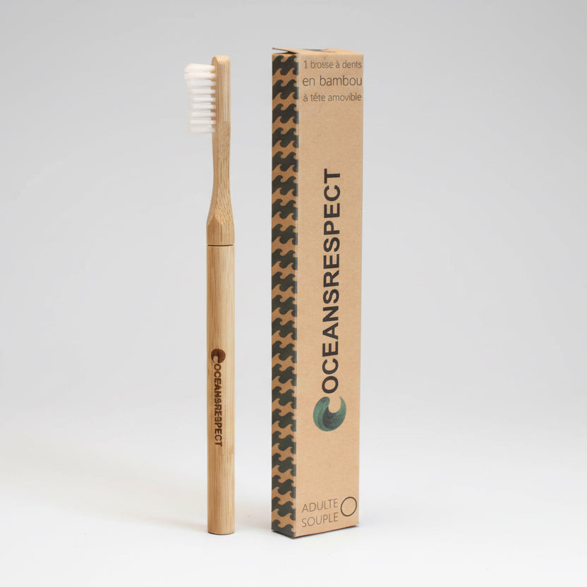 Bamboo Toothbrush with Interchangeable Head