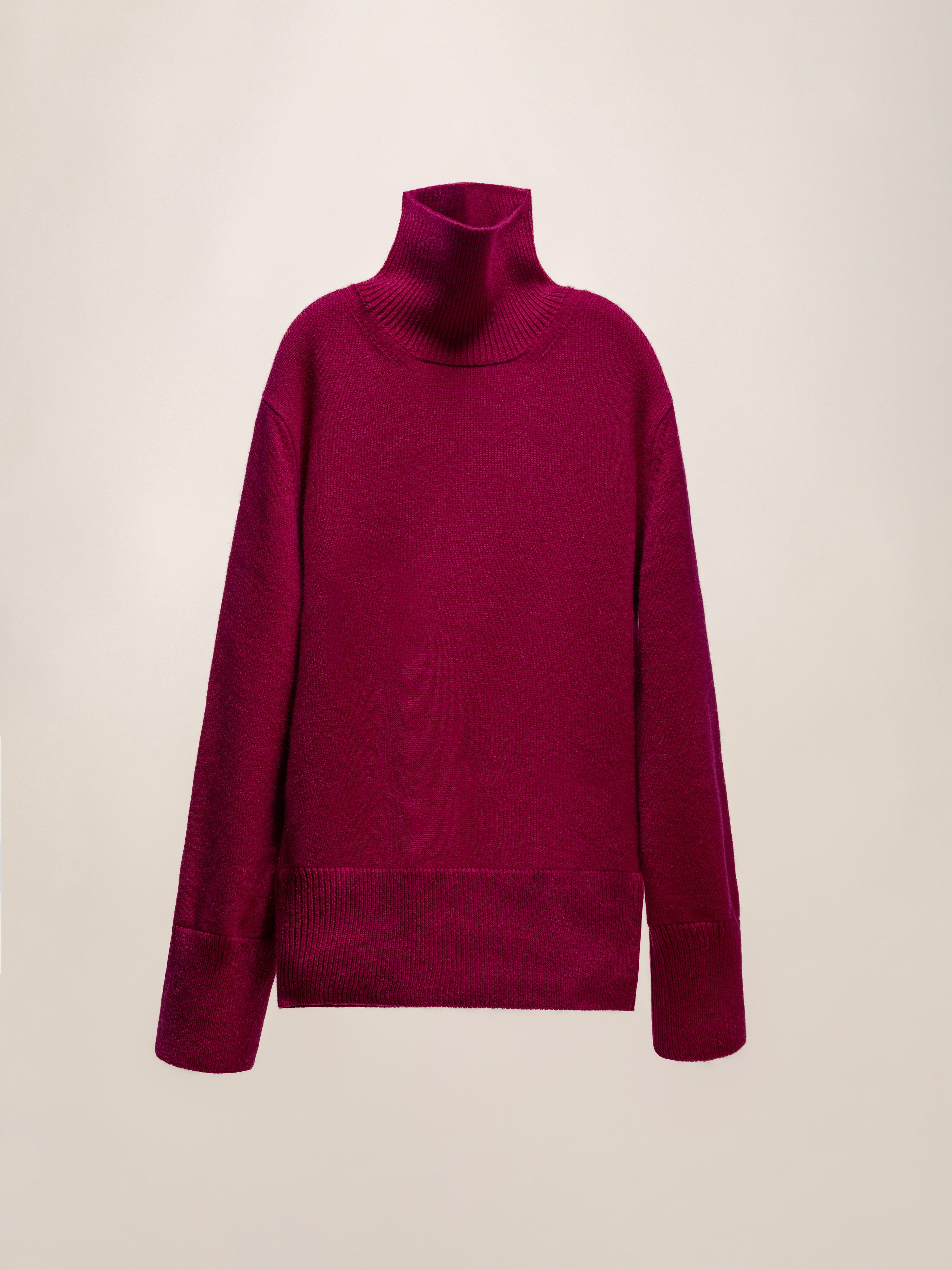Pure Cashmere Maxi High Neck Sweater