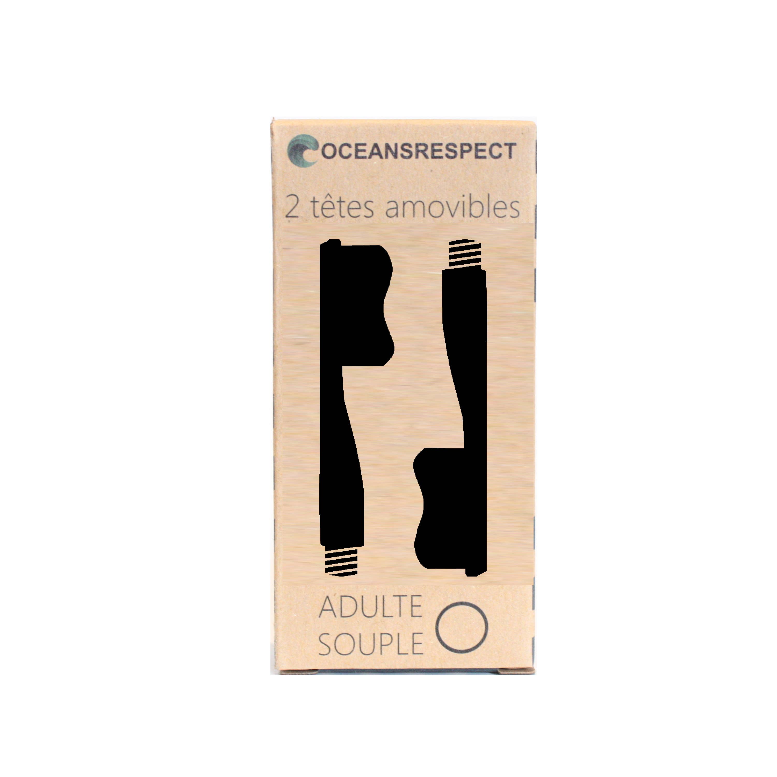 Set of 2 Interchangeable toothbrush heads - Soft