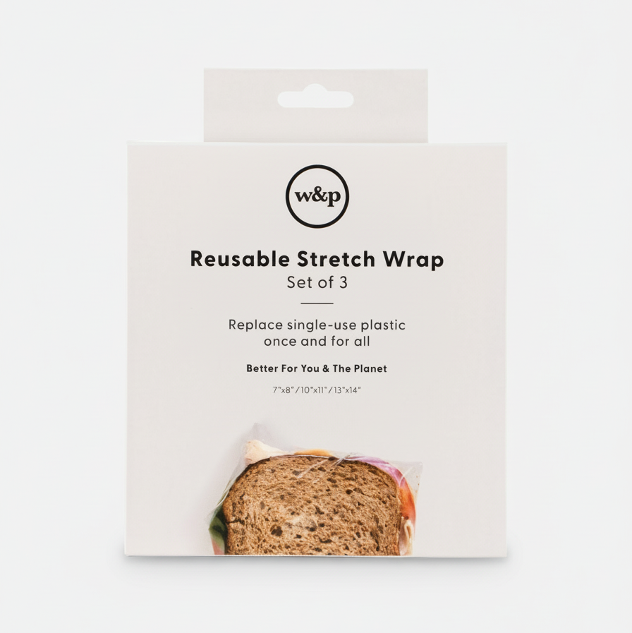 Reusable Silicone Stretch Wrap - Set of 3 Assorted Sizes