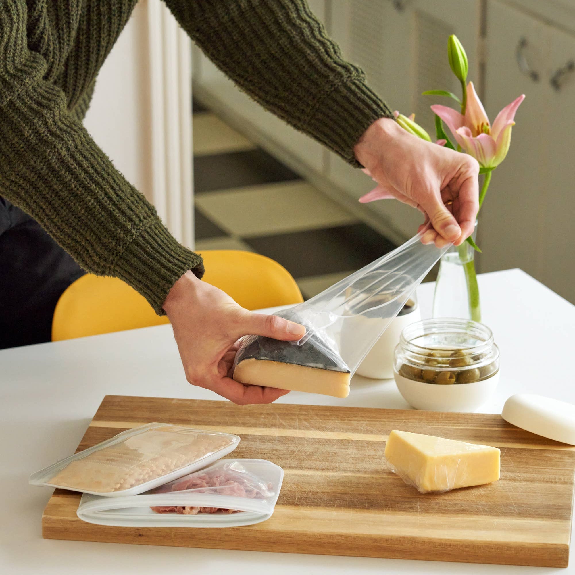 Reusable Silicone Stretch Wrap - Set of 3 Assorted Sizes