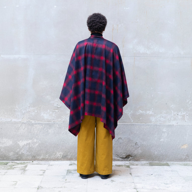 Recycled Wool Midi Cape-2