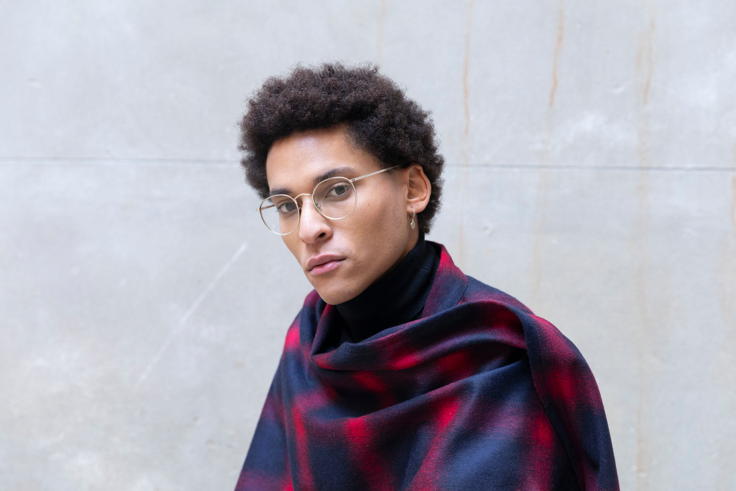 Recycled Wool Midi Cape-4