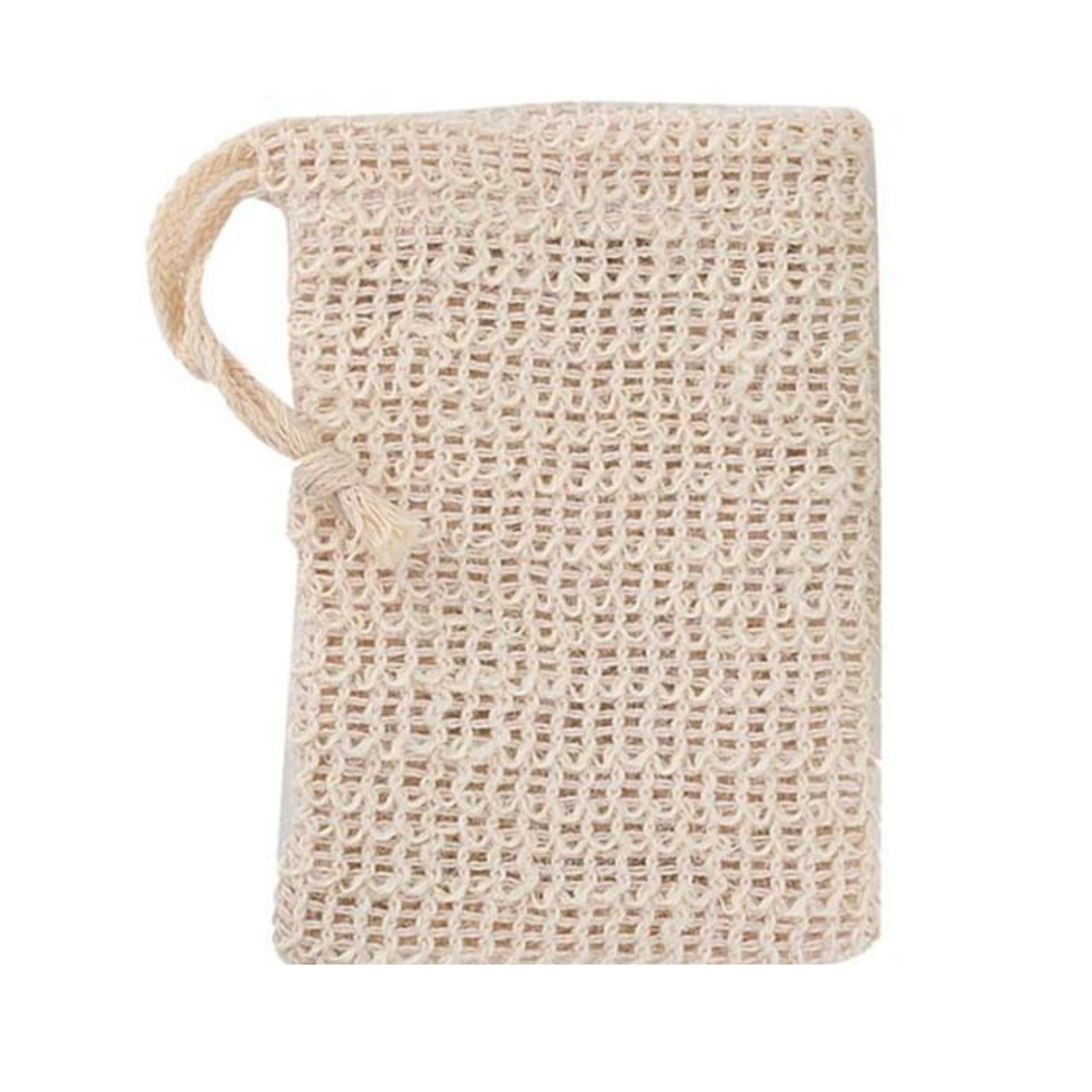 Natural sisal soap saver bag