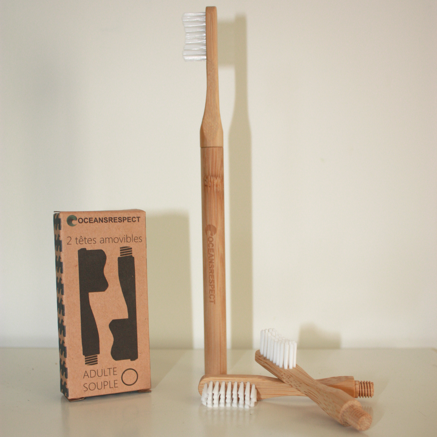 Bamboo Toothbrush with Interchangeable Head