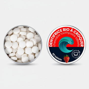 Chewable toothpaste tabs - Fluoride free: Strawberry
