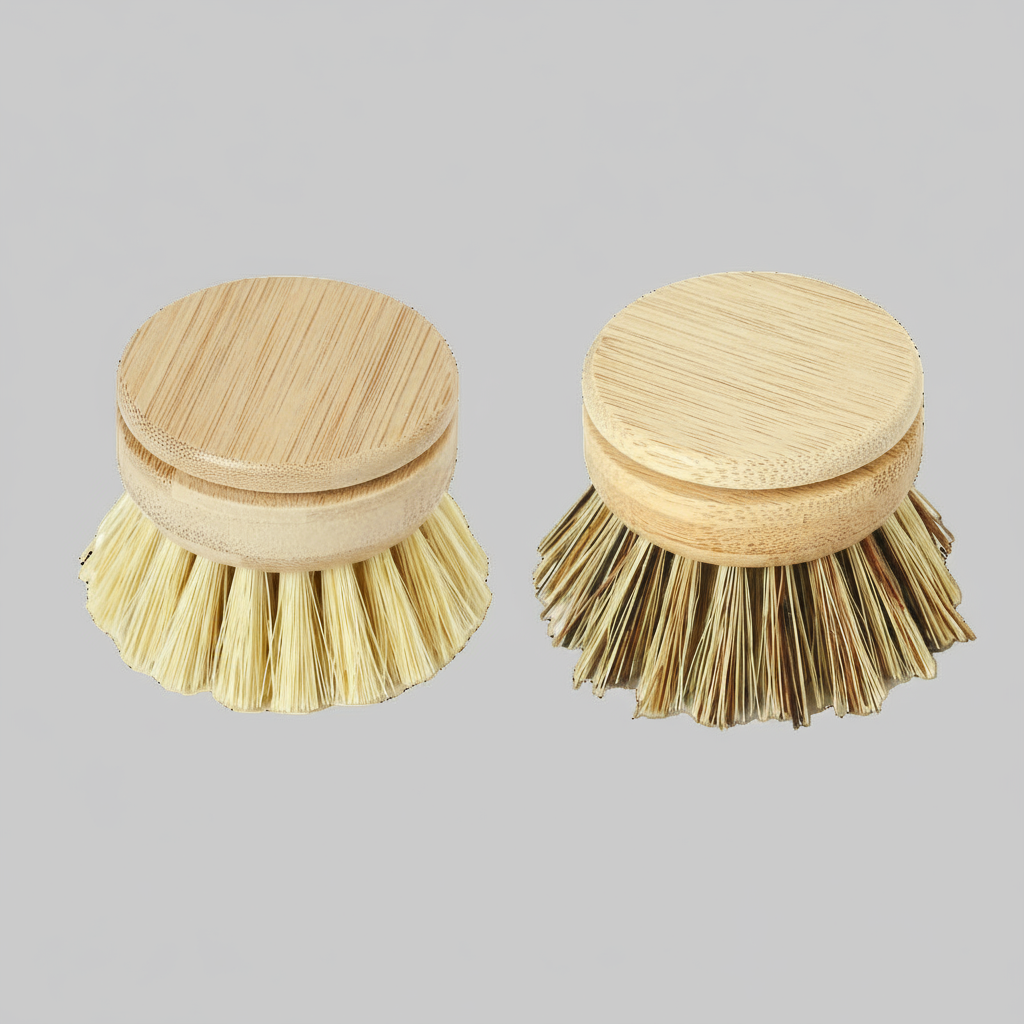Replaceable head for our reusable bamboo dish brush