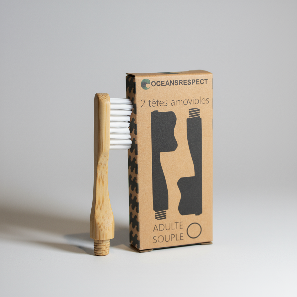 Set of 2 Interchangeable toothbrush heads - Soft