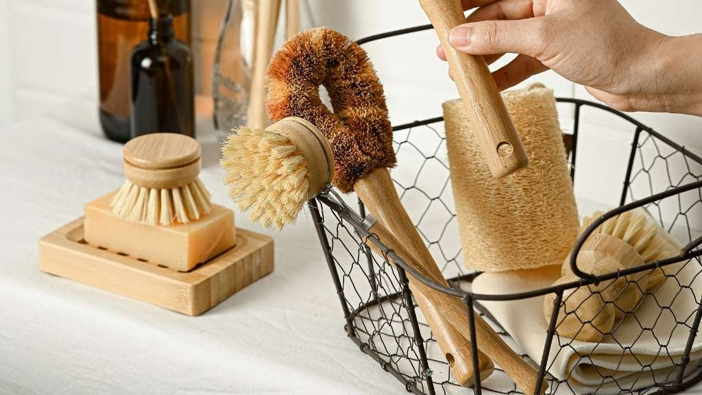 Bamboo Dish Brush Set | Eco-friendly Washing Up Brushes