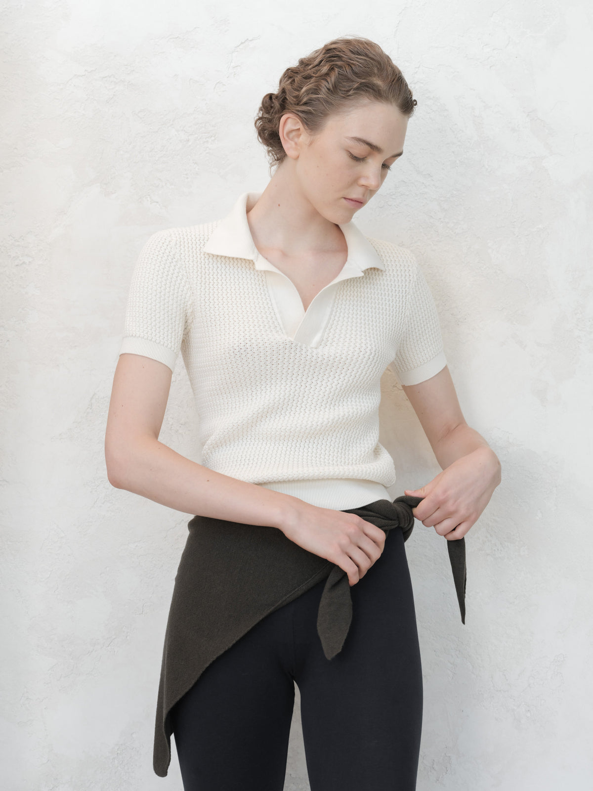 Cotton Crochet Polo