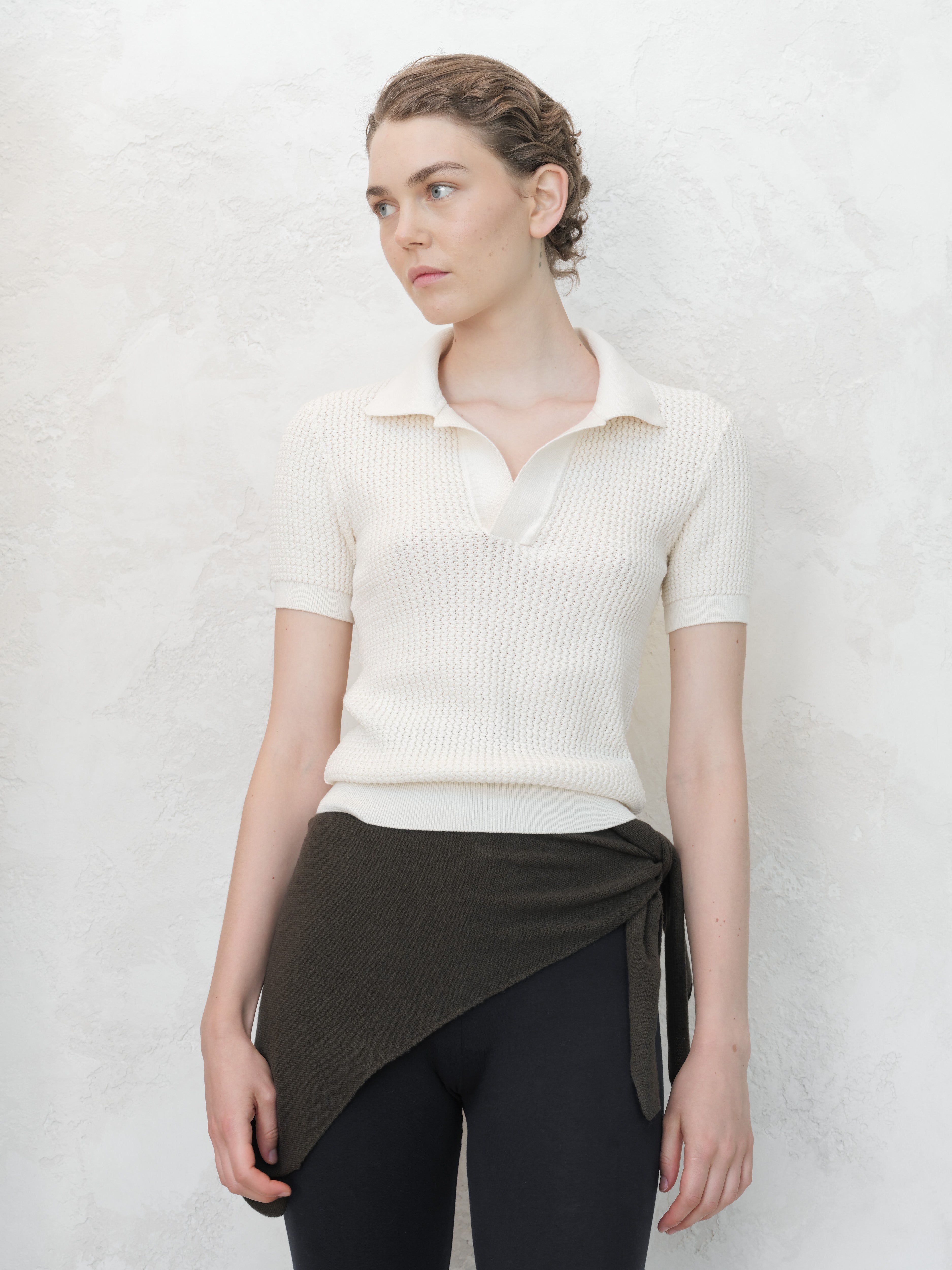 Cotton Crochet Polo