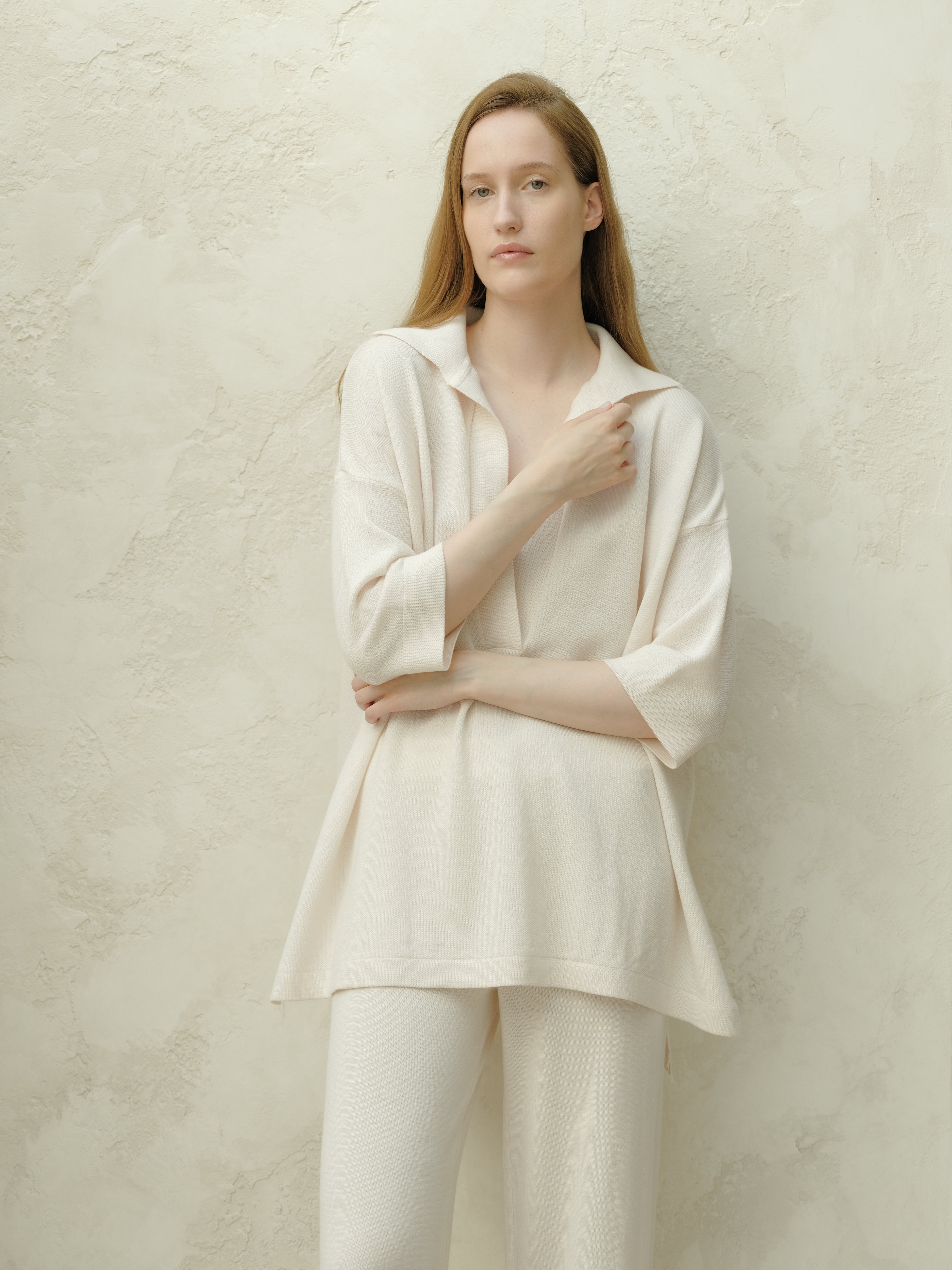 Extra Fine Merino Wool Maxi Polo-7