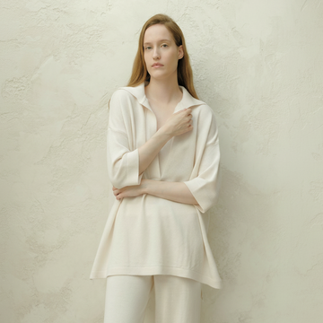 Extra Fine Merino Wool Maxi Polo