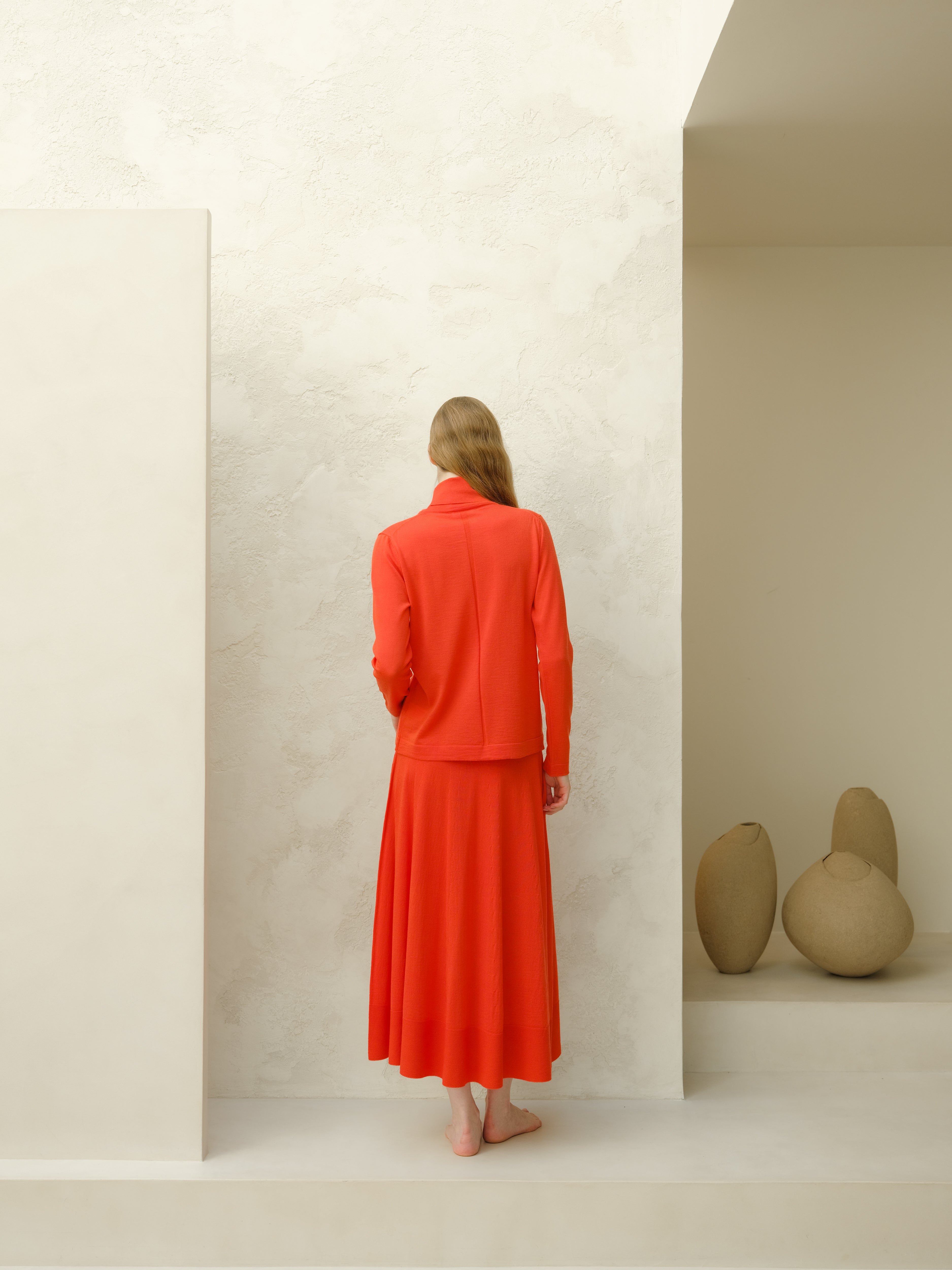 Extra Fine Merino Wool Turtleneck with Straight Sleeve-1