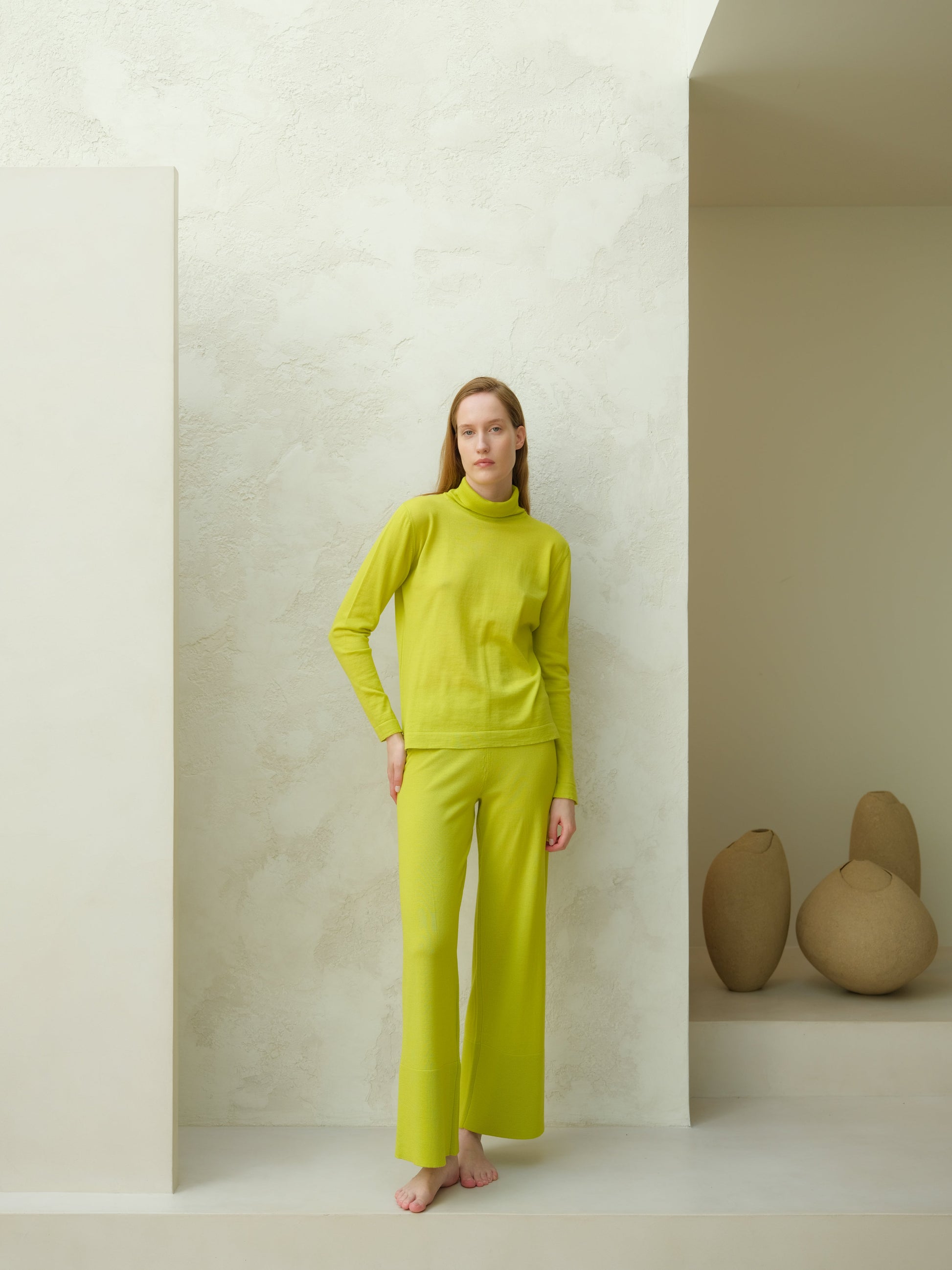 Extra Fine Merino Wool Turtleneck with Straight Sleeve-6