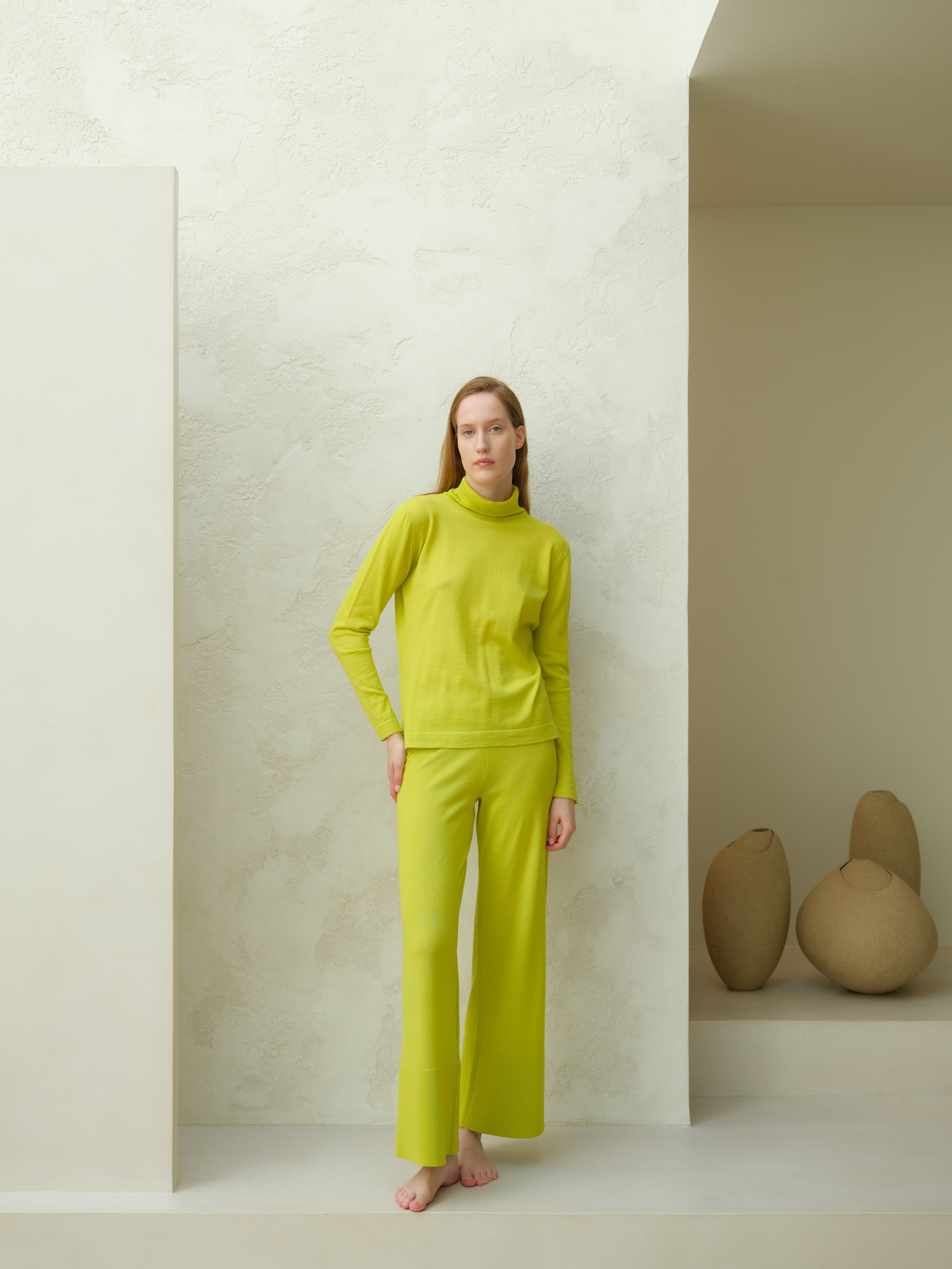 Extra Fine Merino Wool Turtleneck with Straight Sleeve-6
