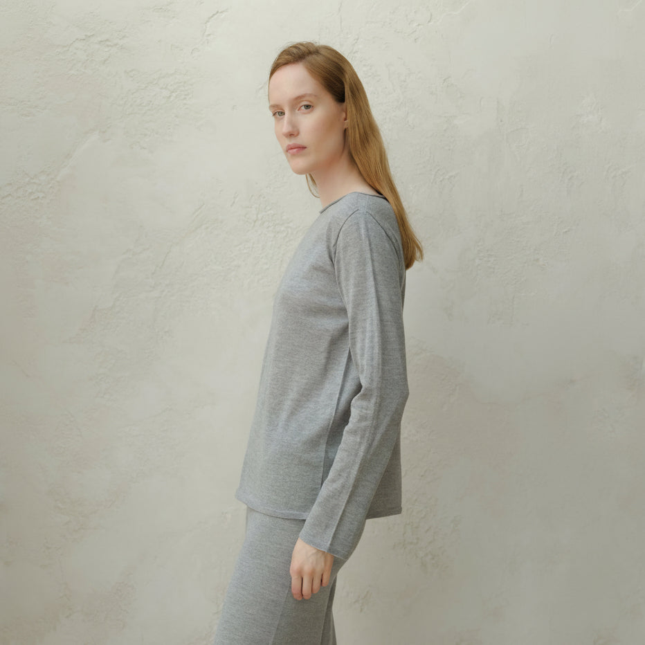 Extra Fine Merino Wool Boatneck Sweater (3D-Knit)-12