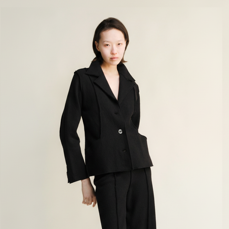 Boiled Wool Bar Jacket