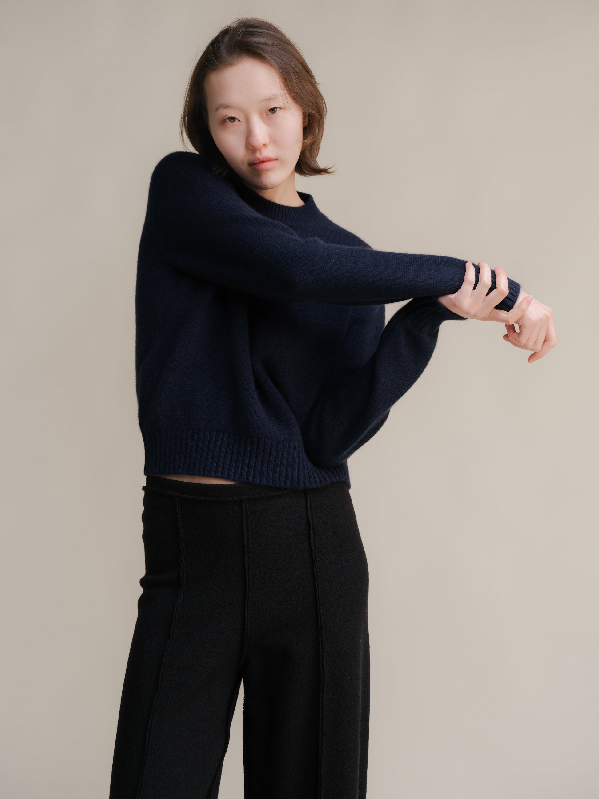 Pure Cashmere Crewneck Sweater-5