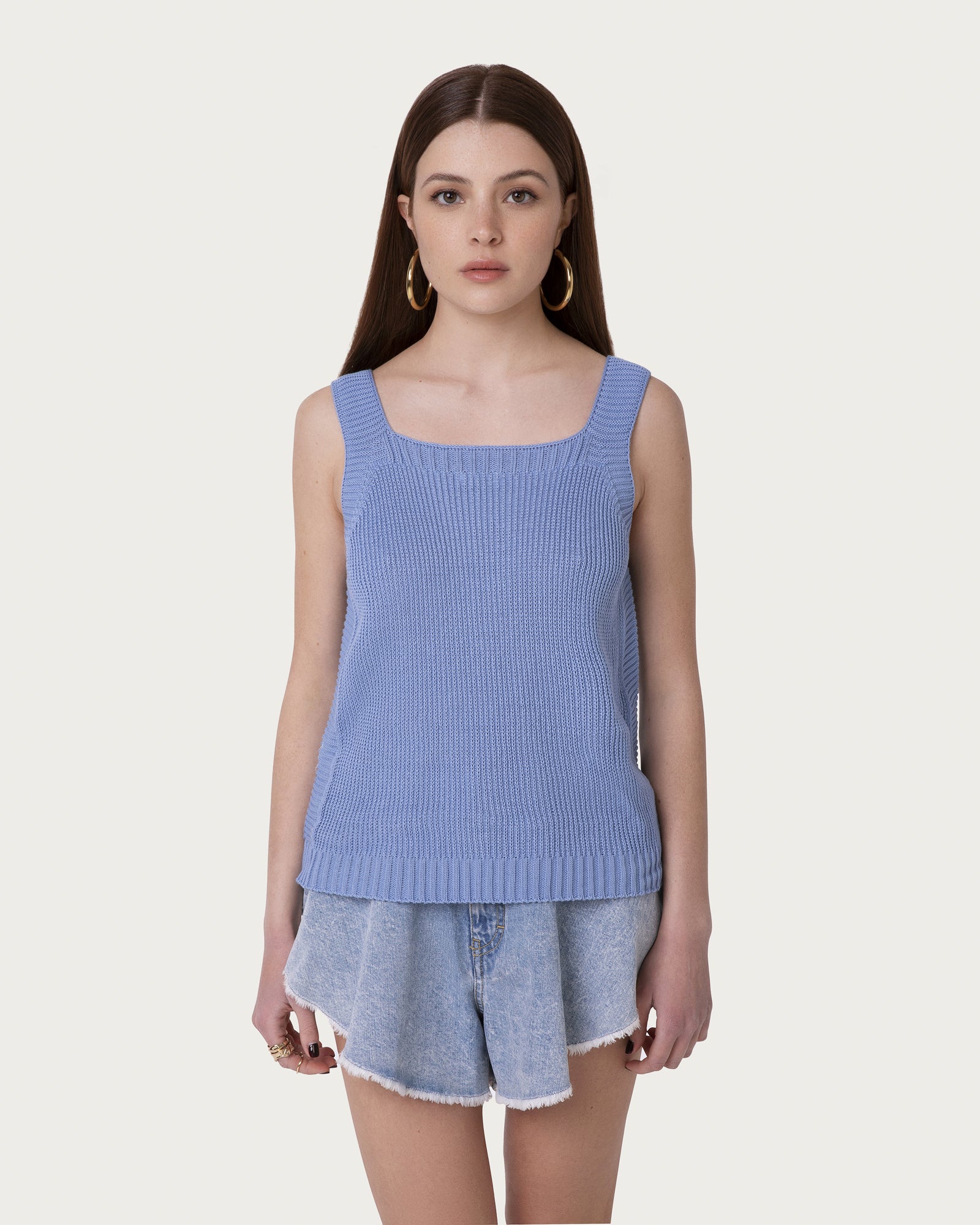 Organic Cotton Top Sky Vegan Sustainable