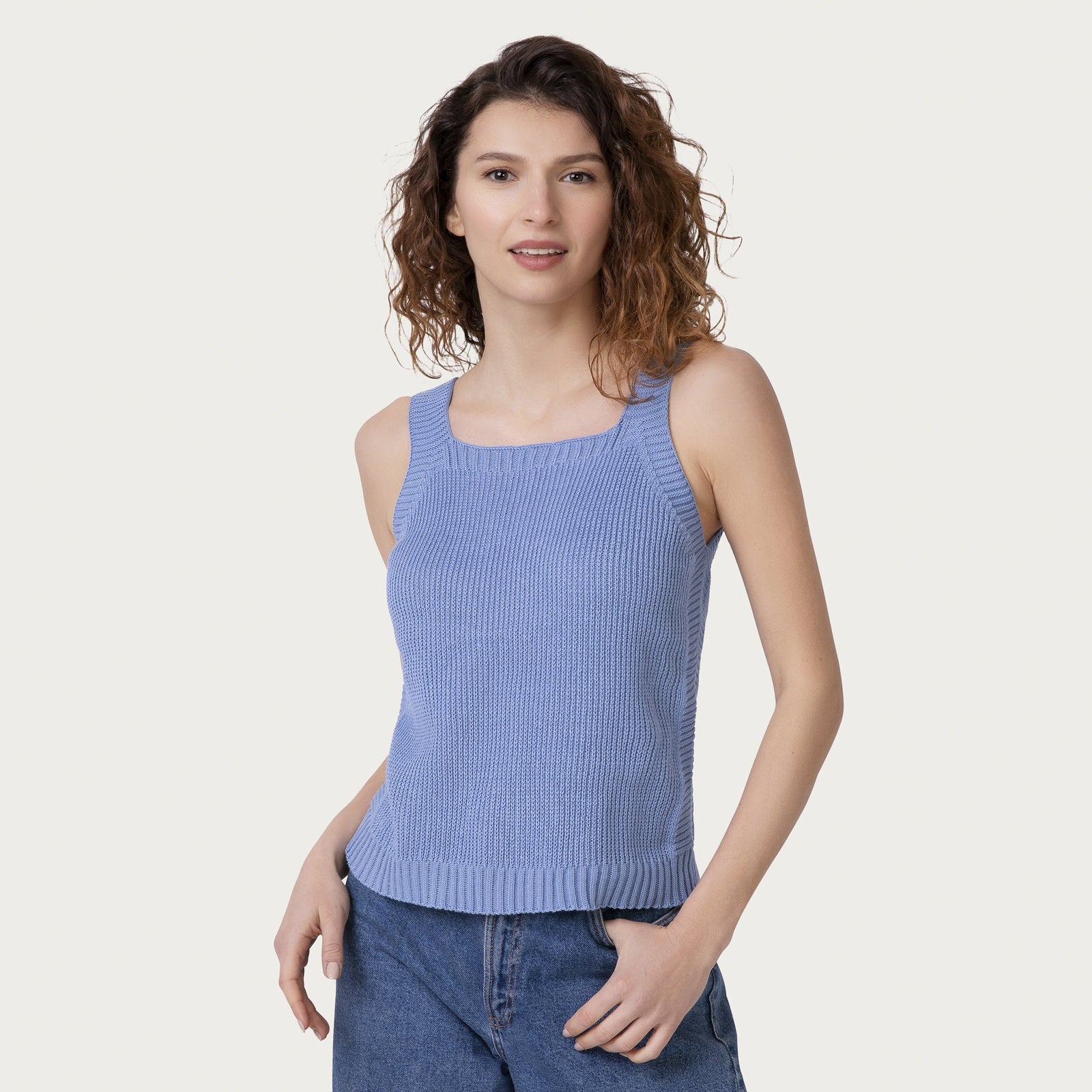 Organic Cotton Top Sky Vegan Sustainable
