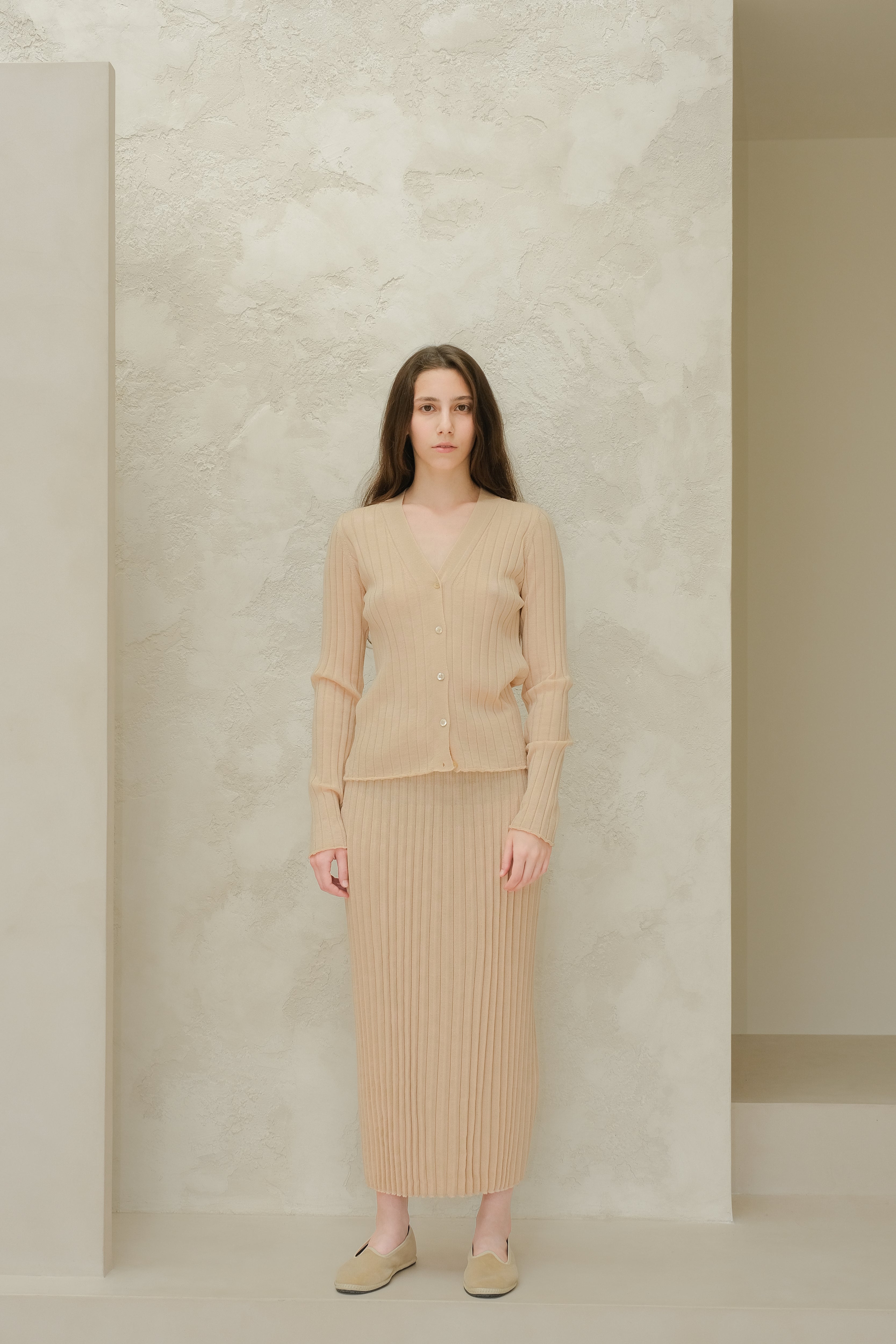 Extra Fine Merino Wool V Neck Cardigan-2