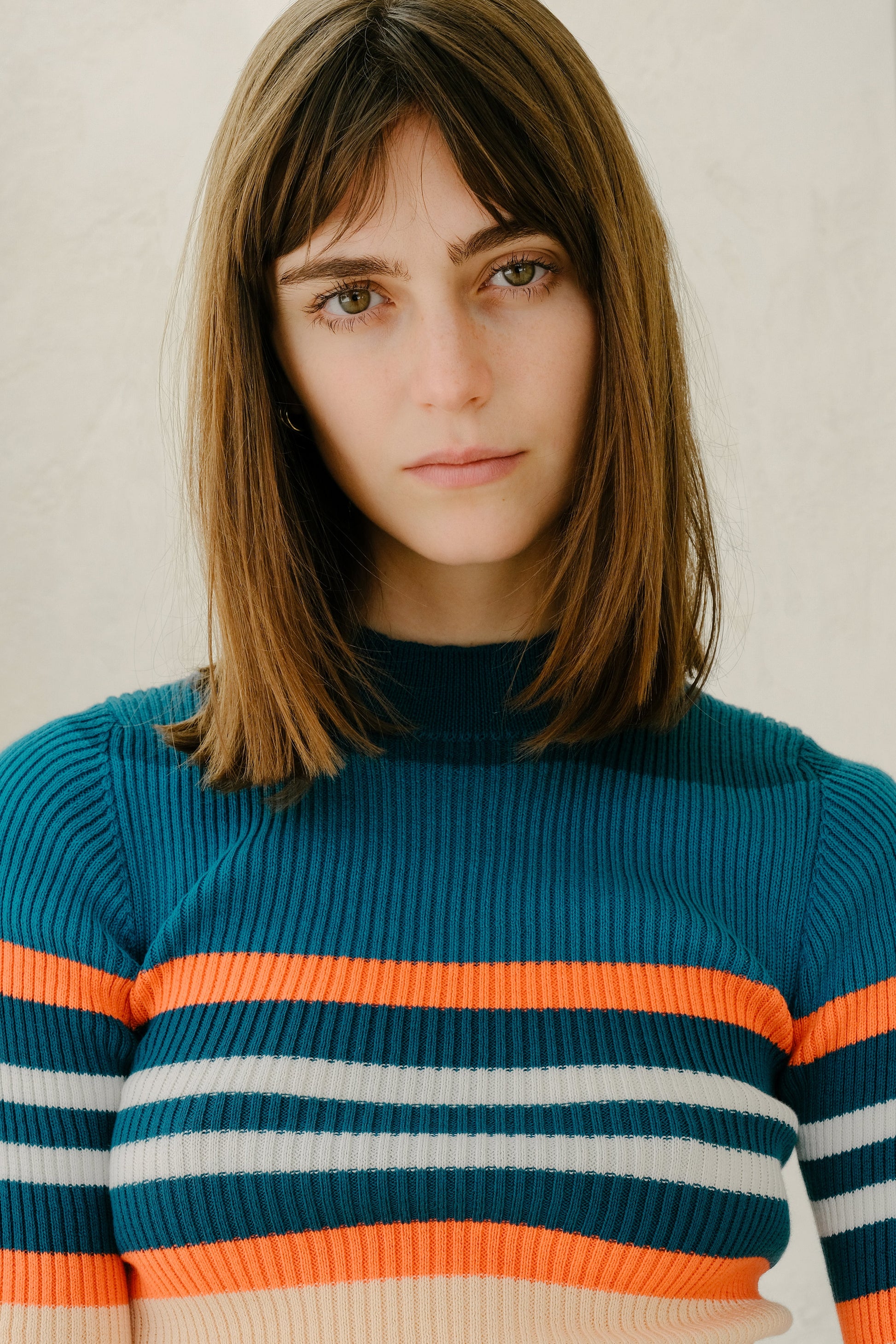 Pima Cotton Stripes Ribbed T-Shirt-4