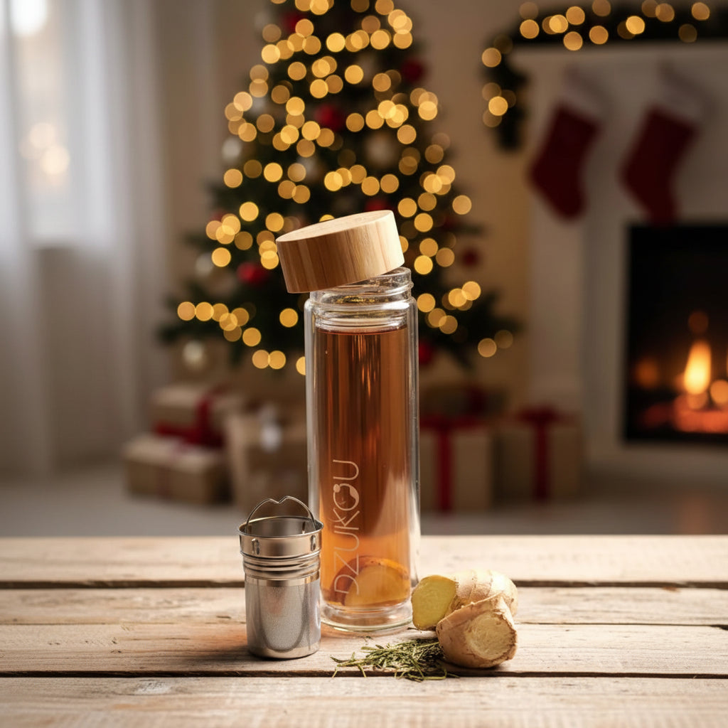 Bishop Falls - Glass Bamboo Tea Bottle 450 ml
