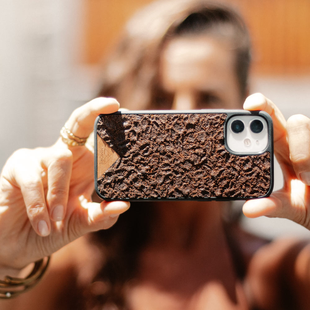 Organic phone case - Coffee