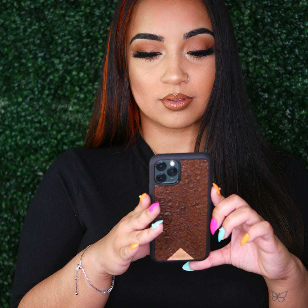 Organic phone case - Coffee