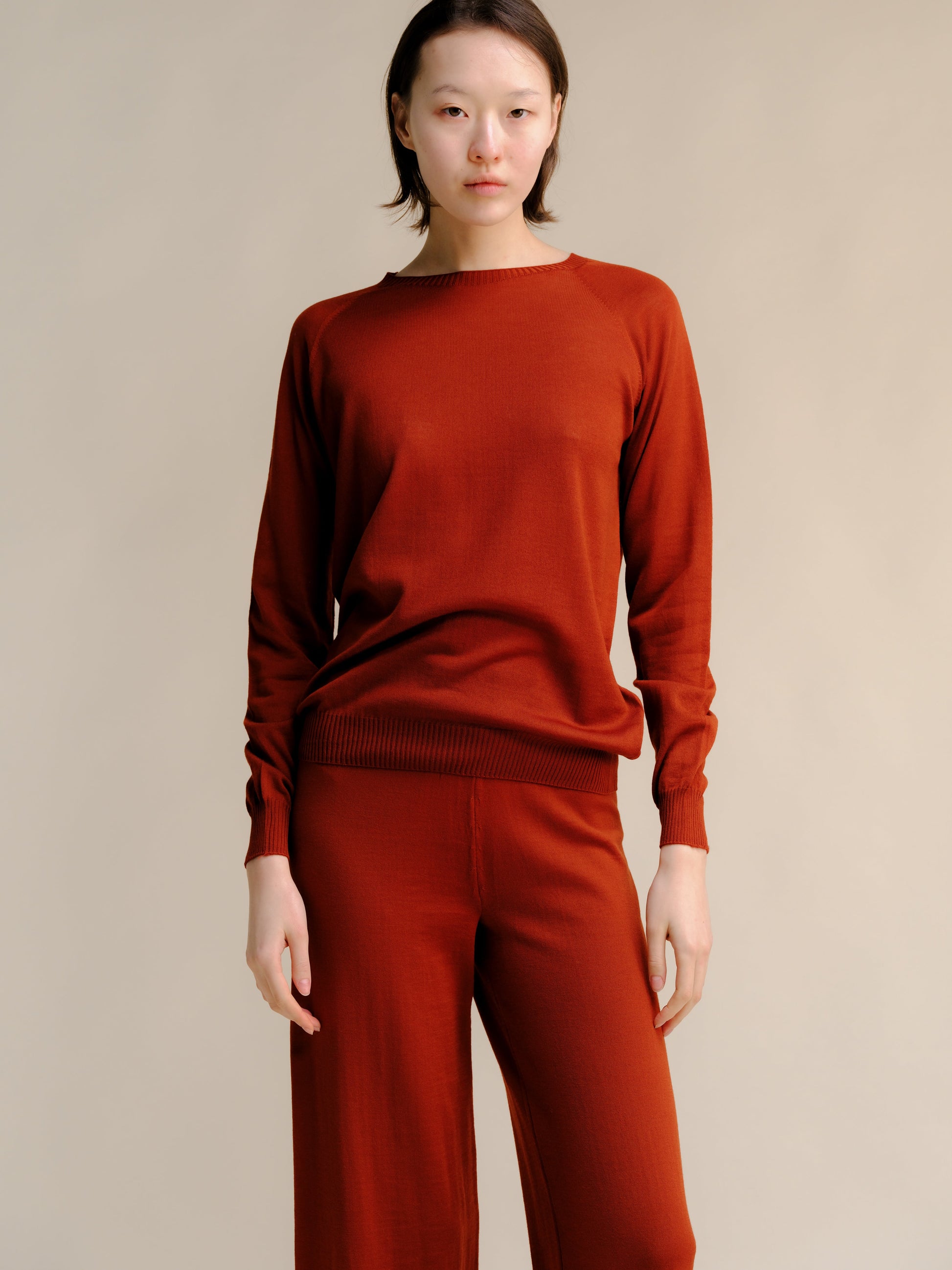Extra Fine Merino Wool Crewneck Sweater (3D-Knit)-6