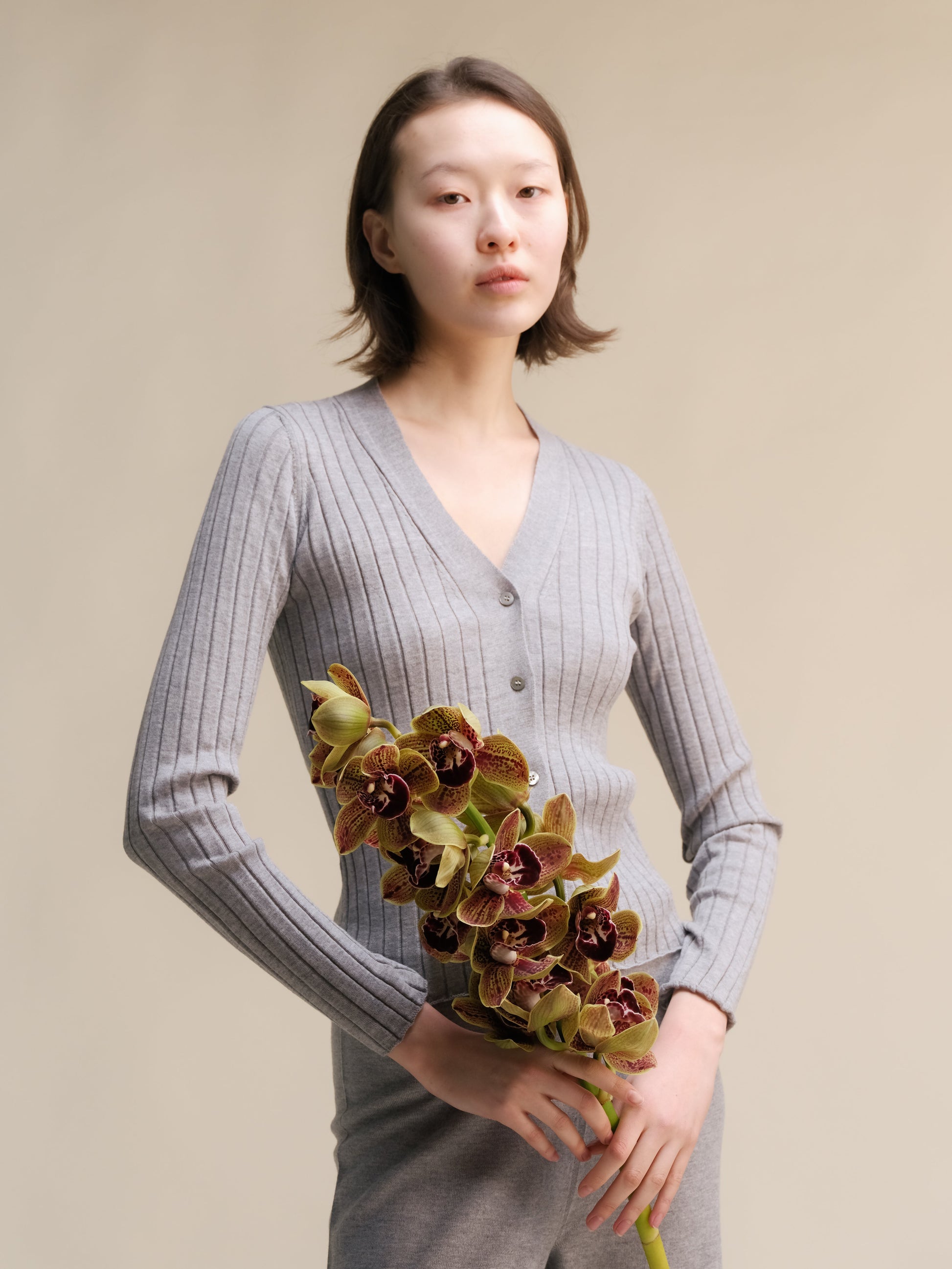 Extra Fine Merino Wool V Neck Cardigan-6