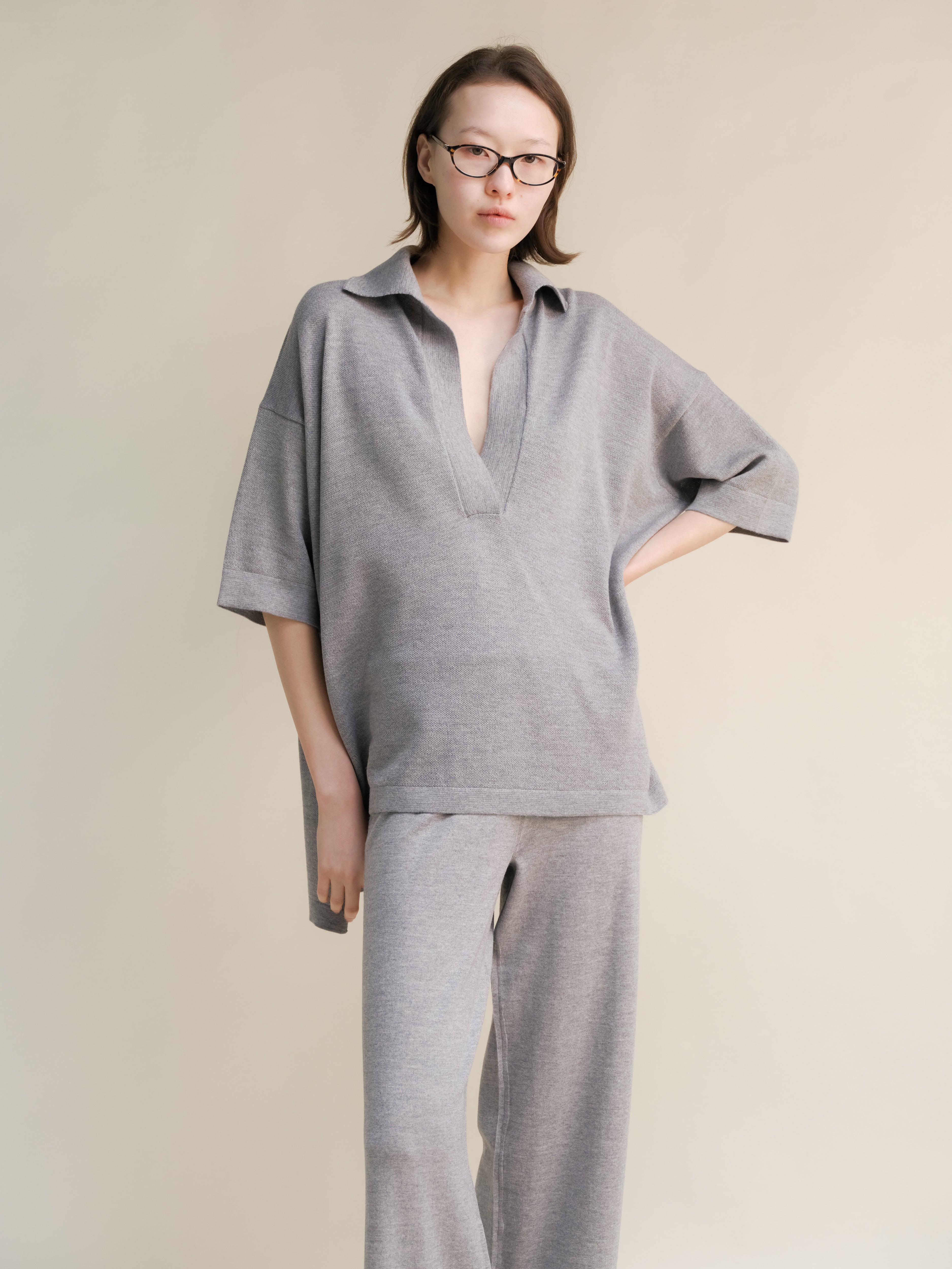 Extra Fine Merino Wool Maxi Polo-5