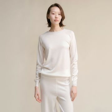 Extra Fine Merino Wool Crewneck Sweater (3D-Knit)