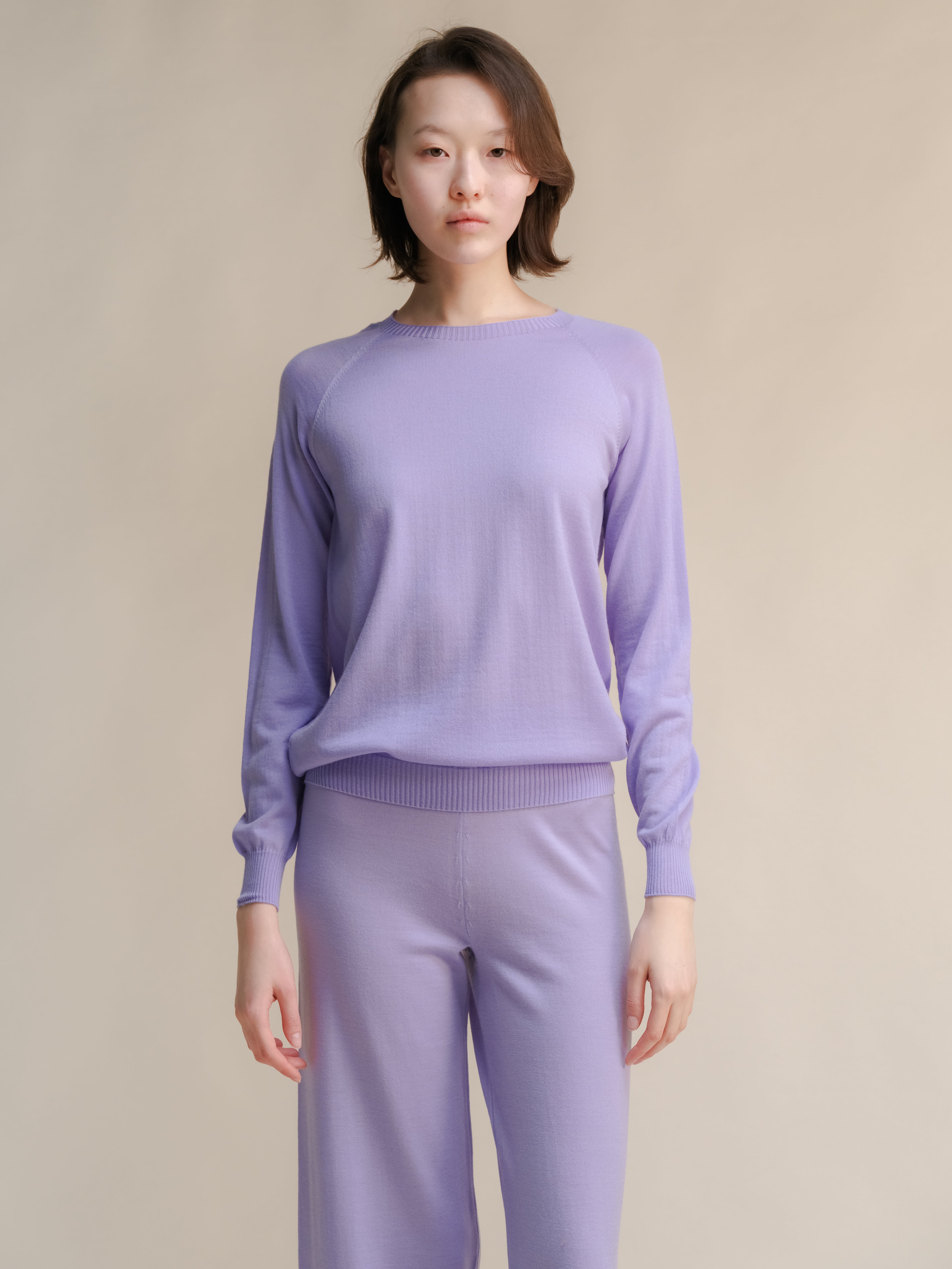 Extra Fine Merino Wool Crewneck Sweater (3D-Knit)-5