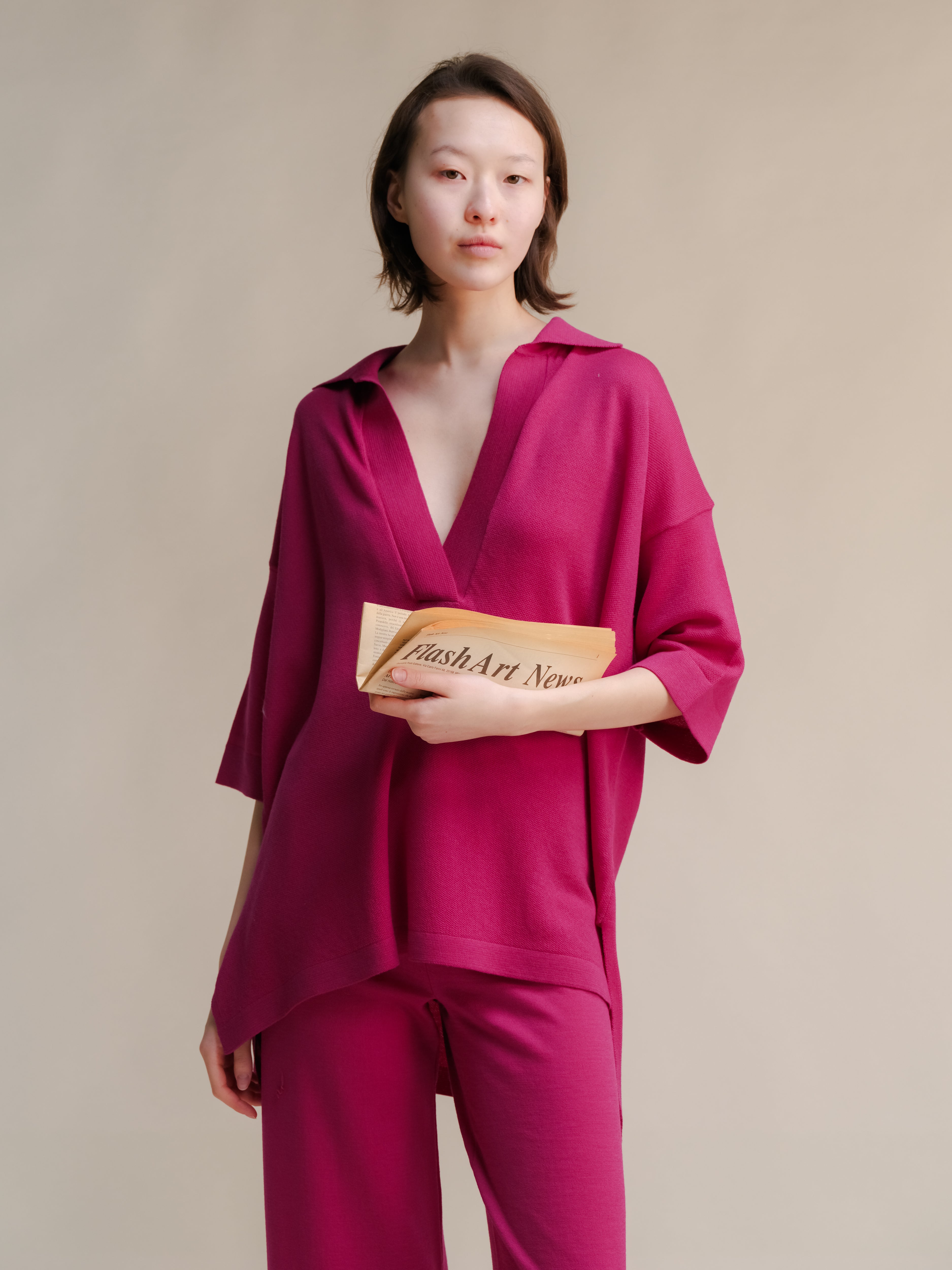Extra Fine Merino Wool Maxi Polo-4