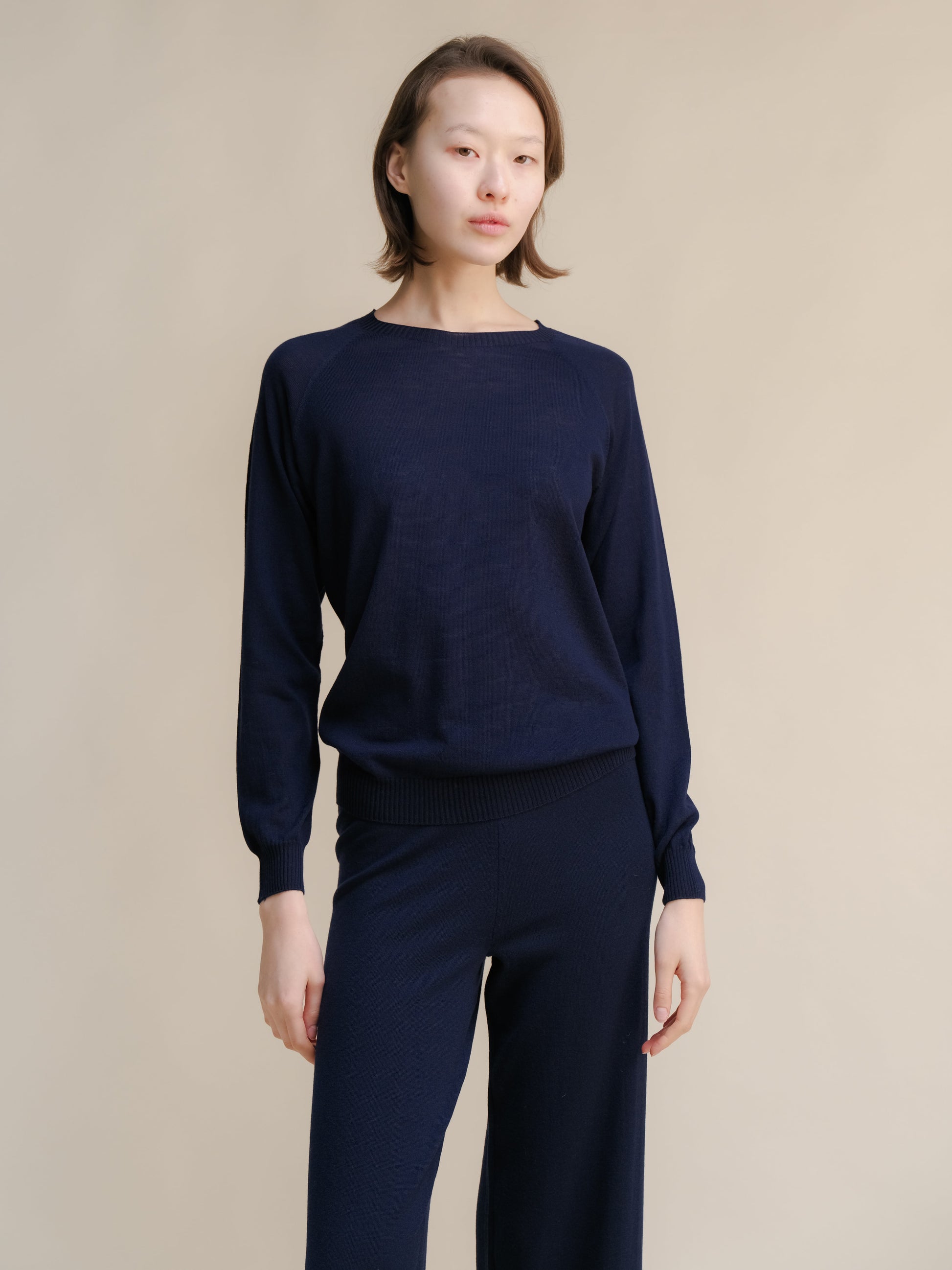 Extra Fine Merino Wool Crewneck Sweater (3D-Knit)-1