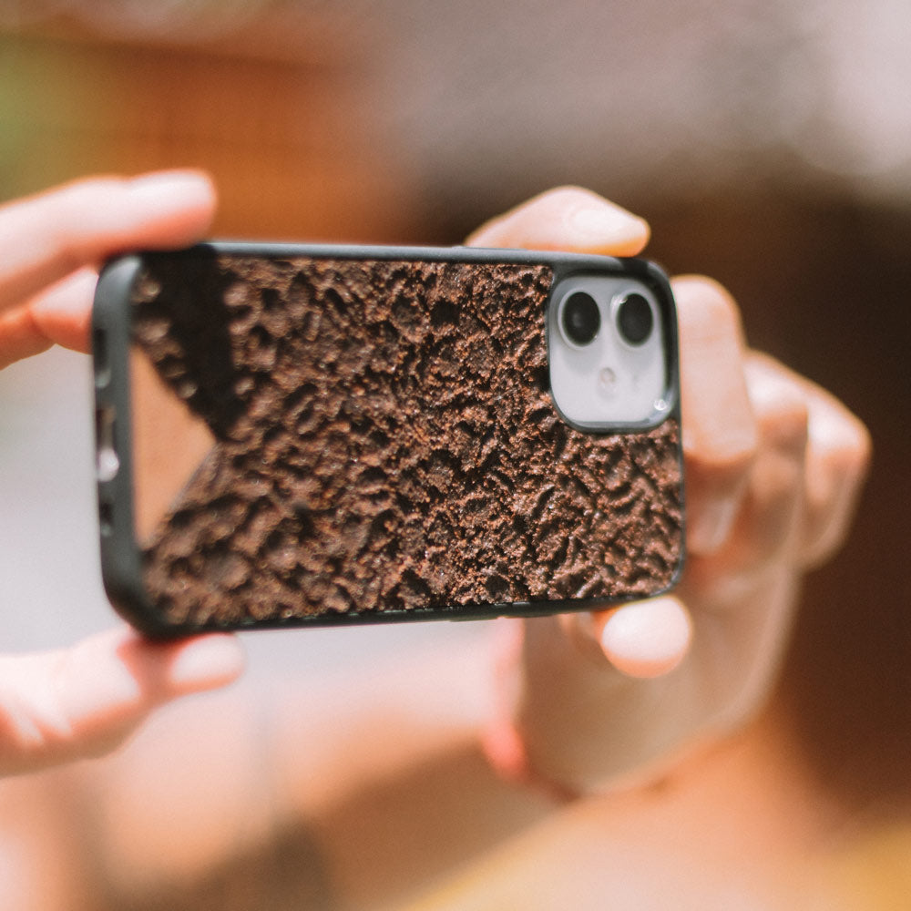 Organic phone case - Coffee