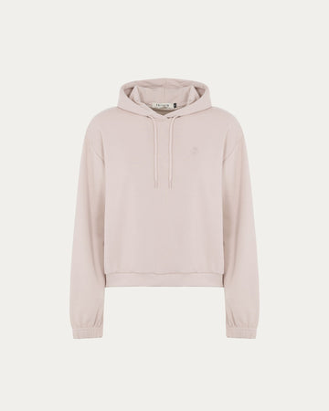 Beige Vegan Cropped Hoodie