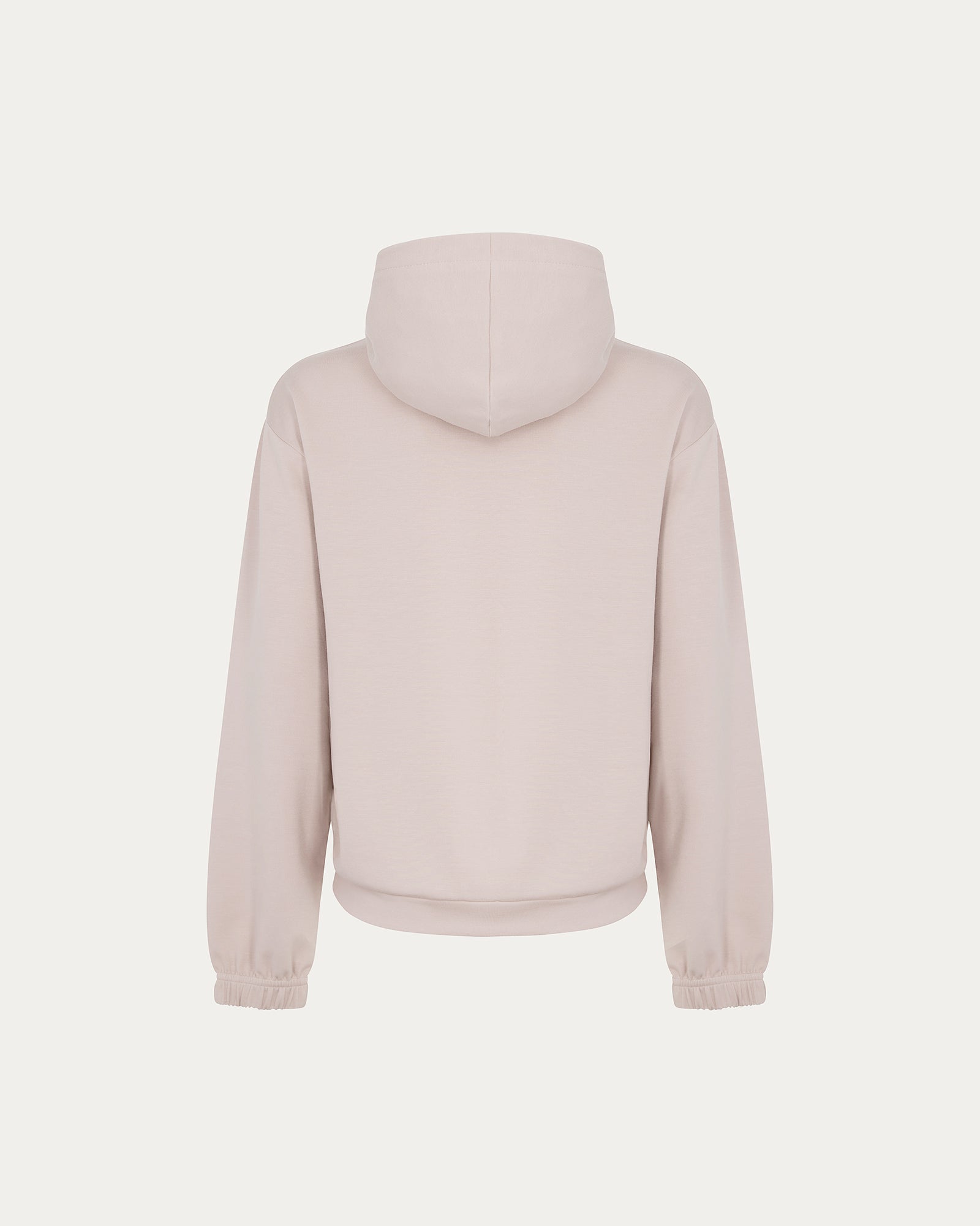 Beige Vegan Cropped Hoodie