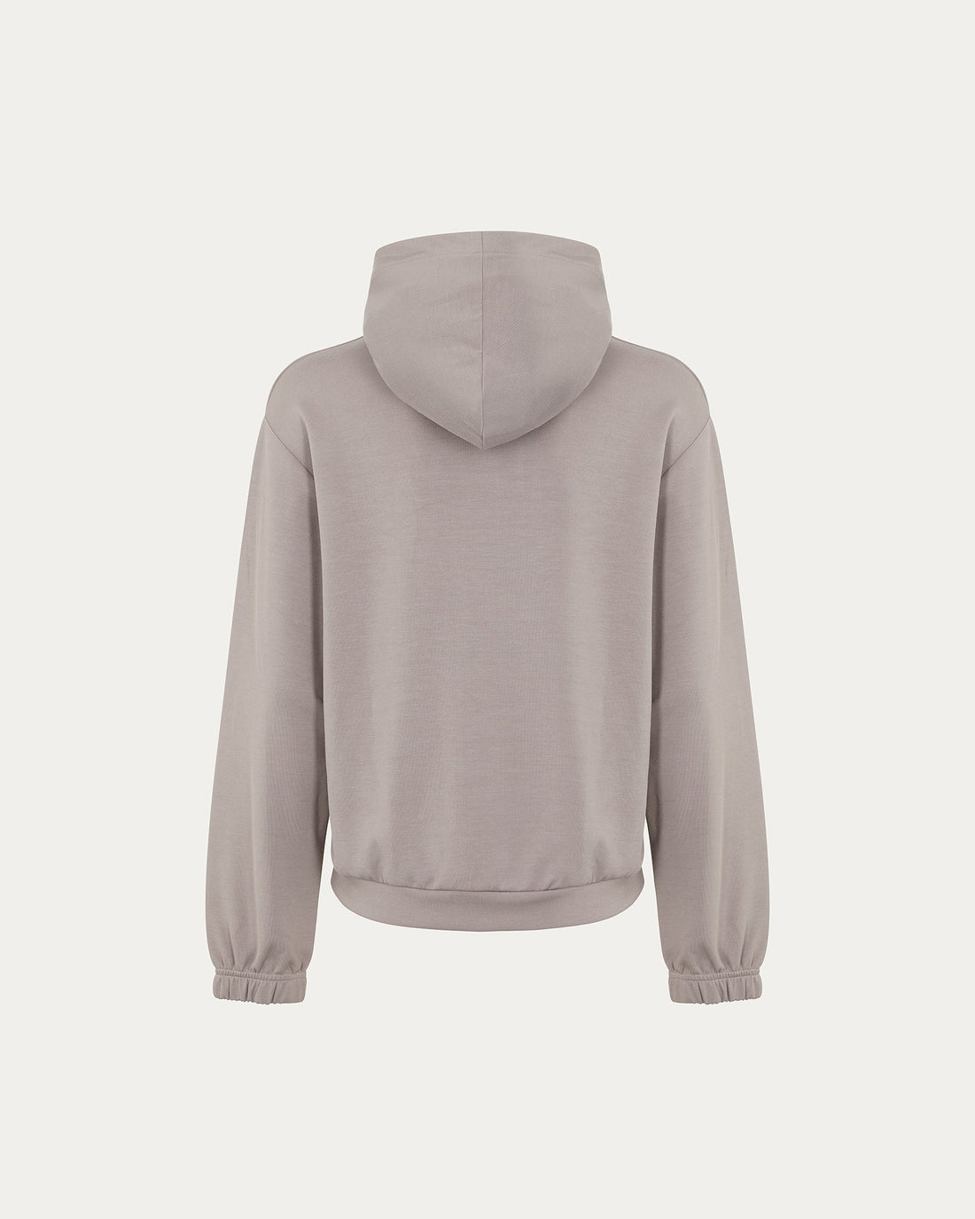 Gray Vegan Cropped Hoodie