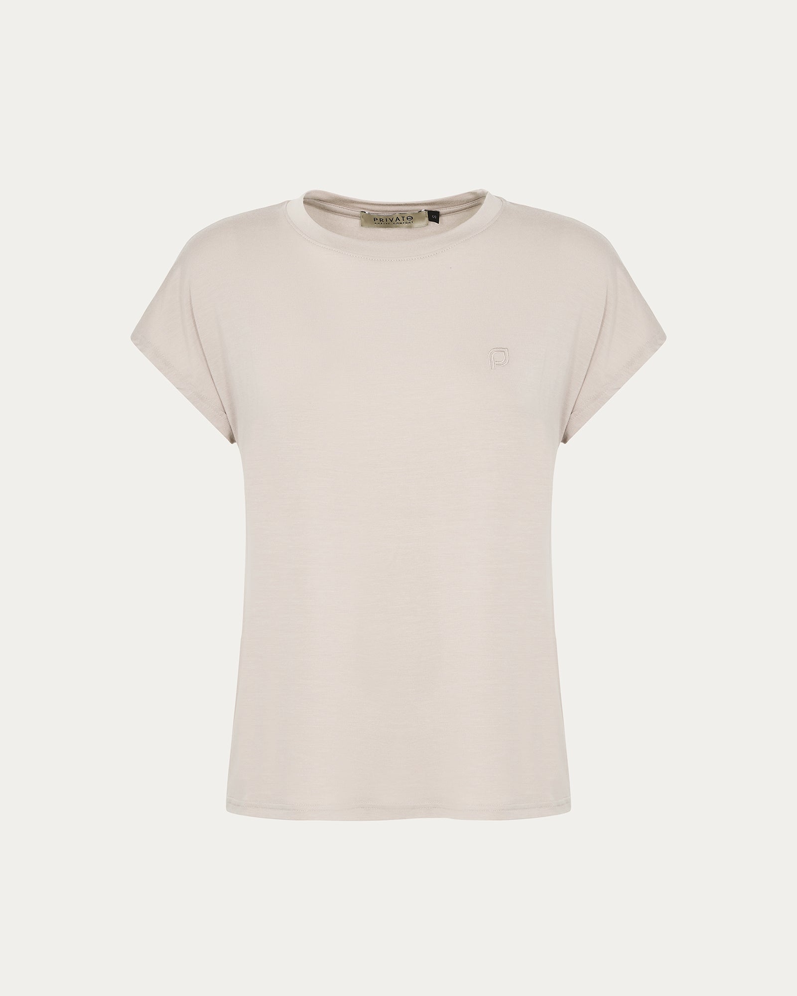 Eco Chic Beige Vegan T-Shirt