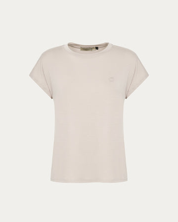 Eco Chic Beige Vegan T-Shirt