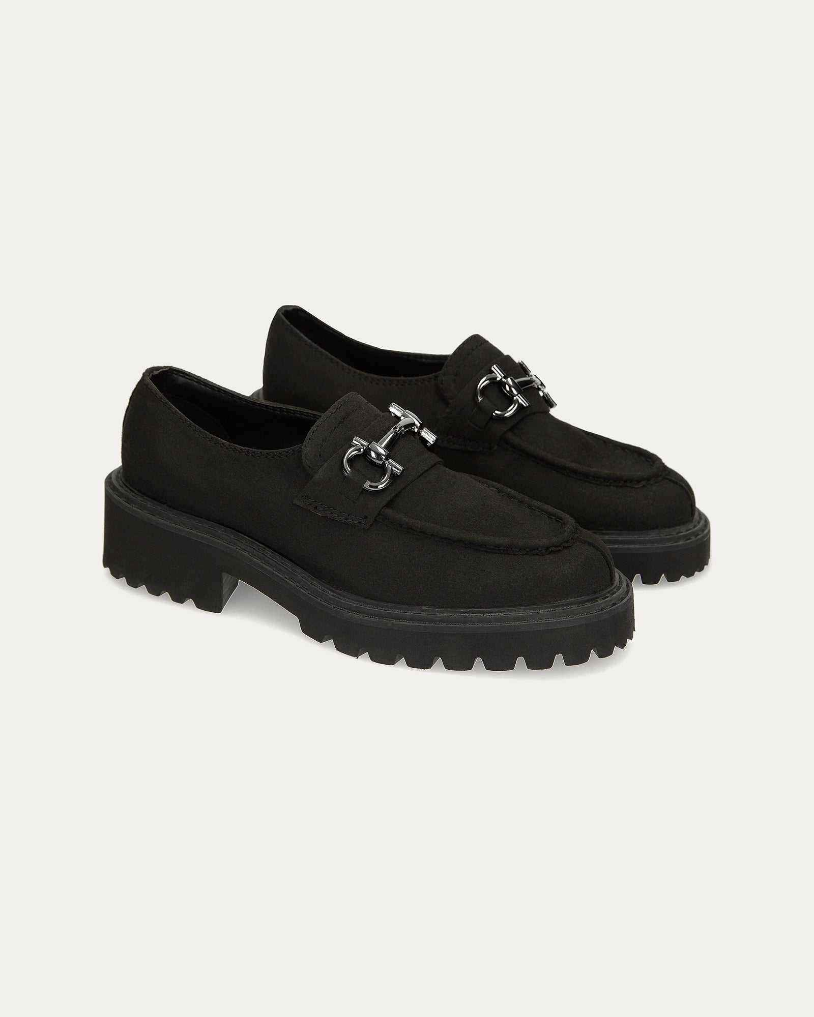 Elsa black moccasins, vegan eco-friendly