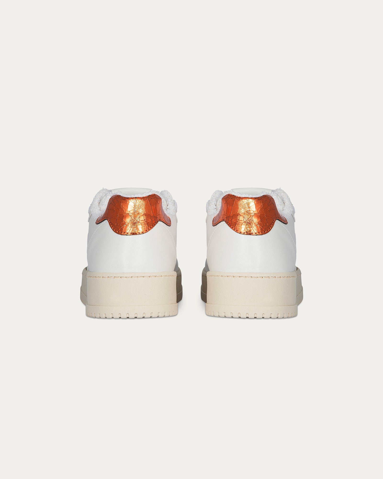 Lauren Sneakers White Orange, Vegan Ecological